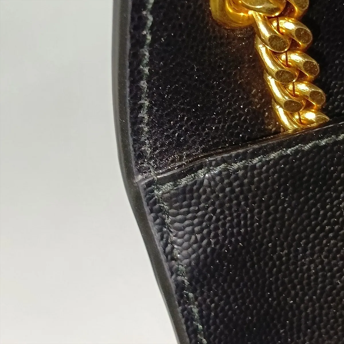 Classic Kate Leather Chain Shoulder Bag, Black 364021 — view 9