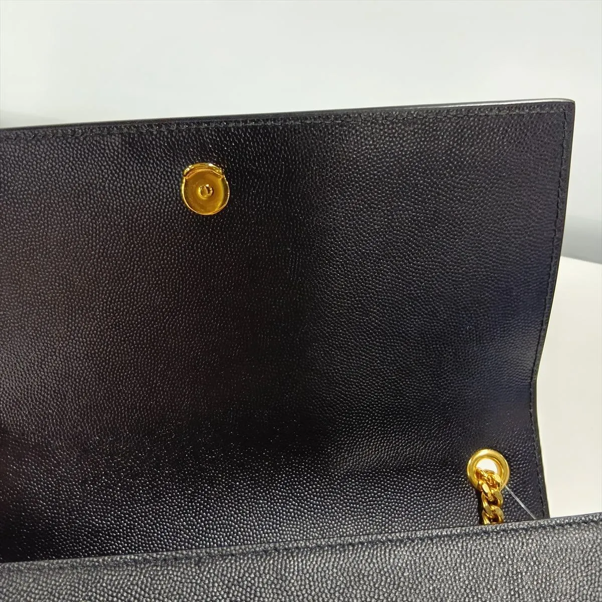 Classic Kate Leather Chain Shoulder Bag, Black 364021 — view 10