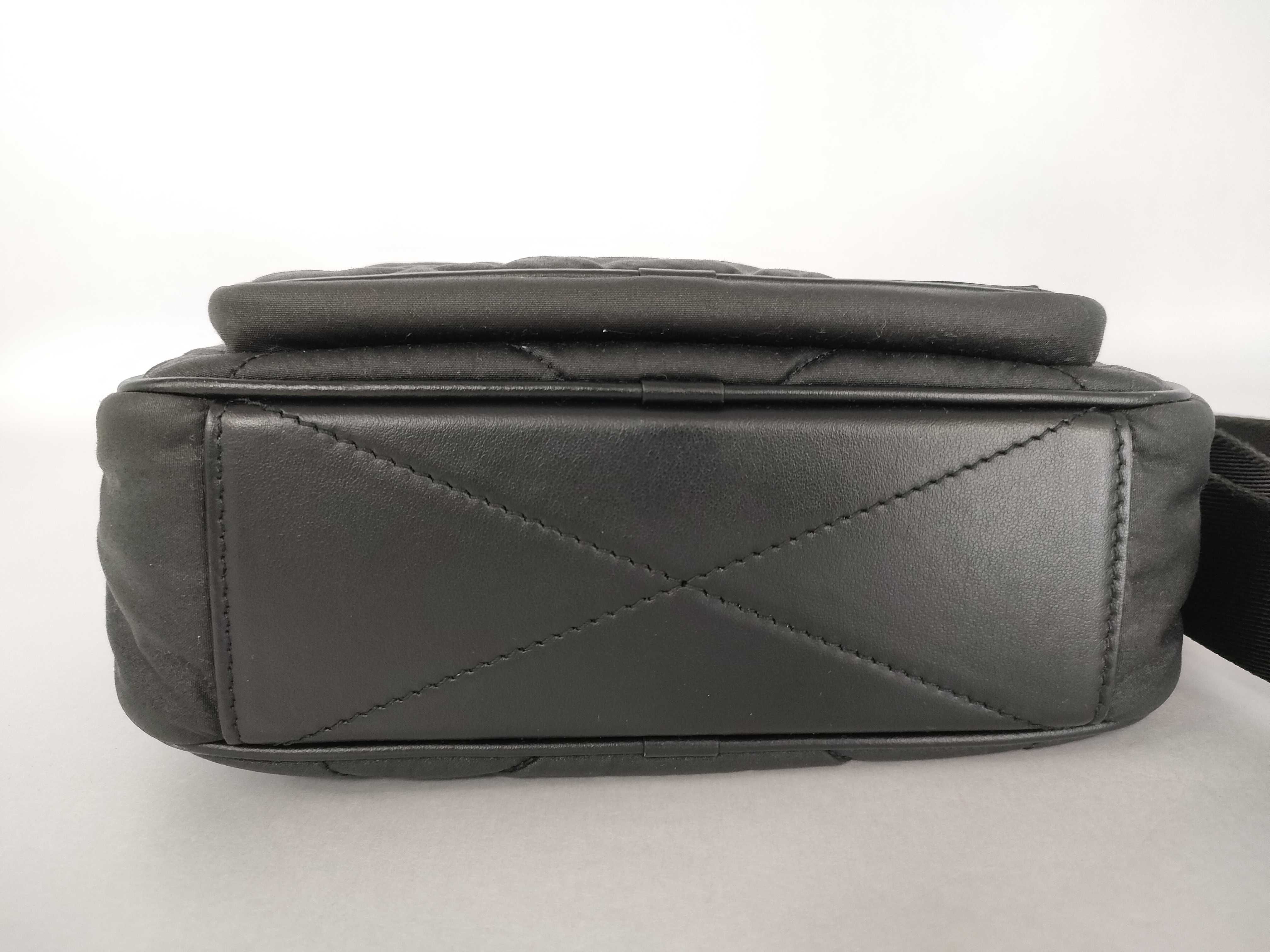 Shoulder Bag, Quilted, Black — view 7