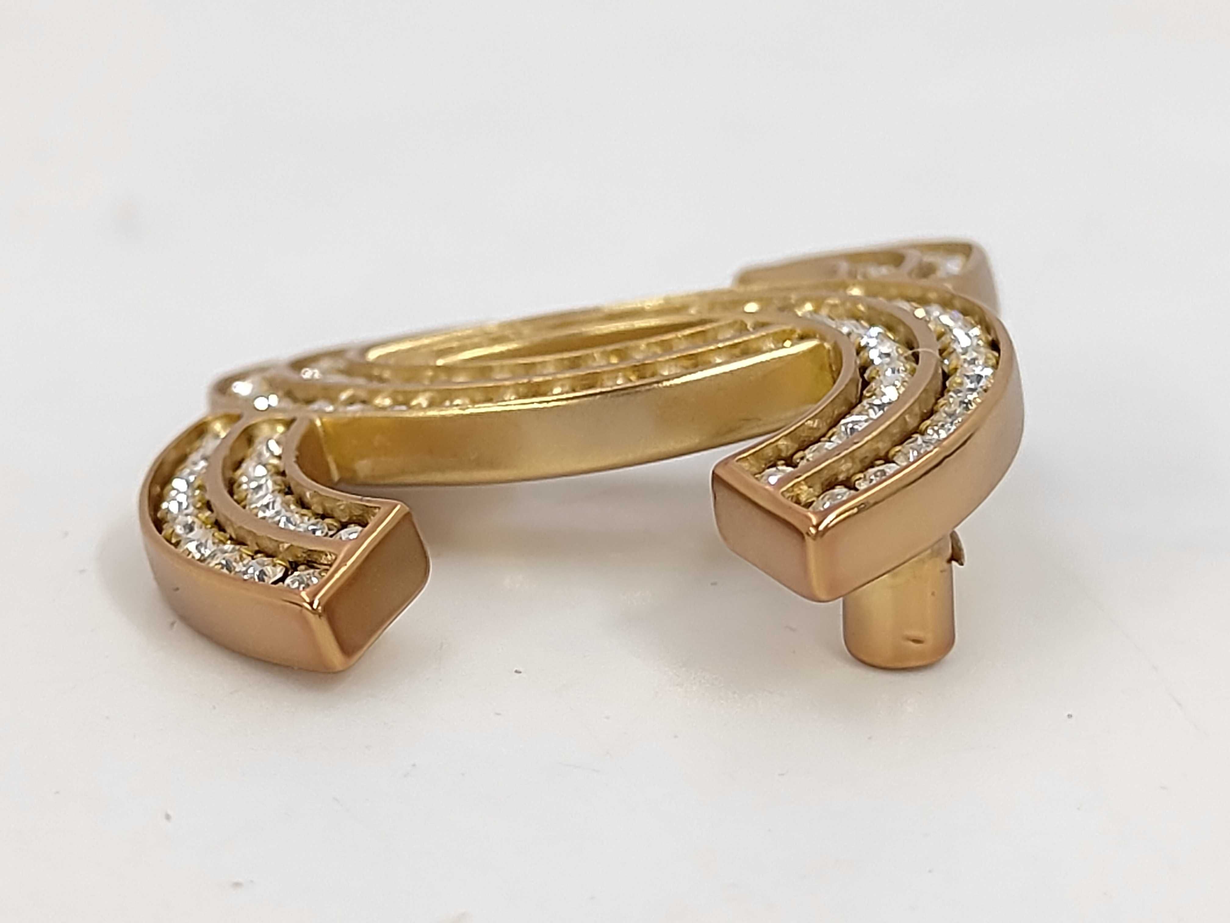 Coco Mark Rhinestone Brooch A21C Accessories: Box, dust bag Brooch — view 3