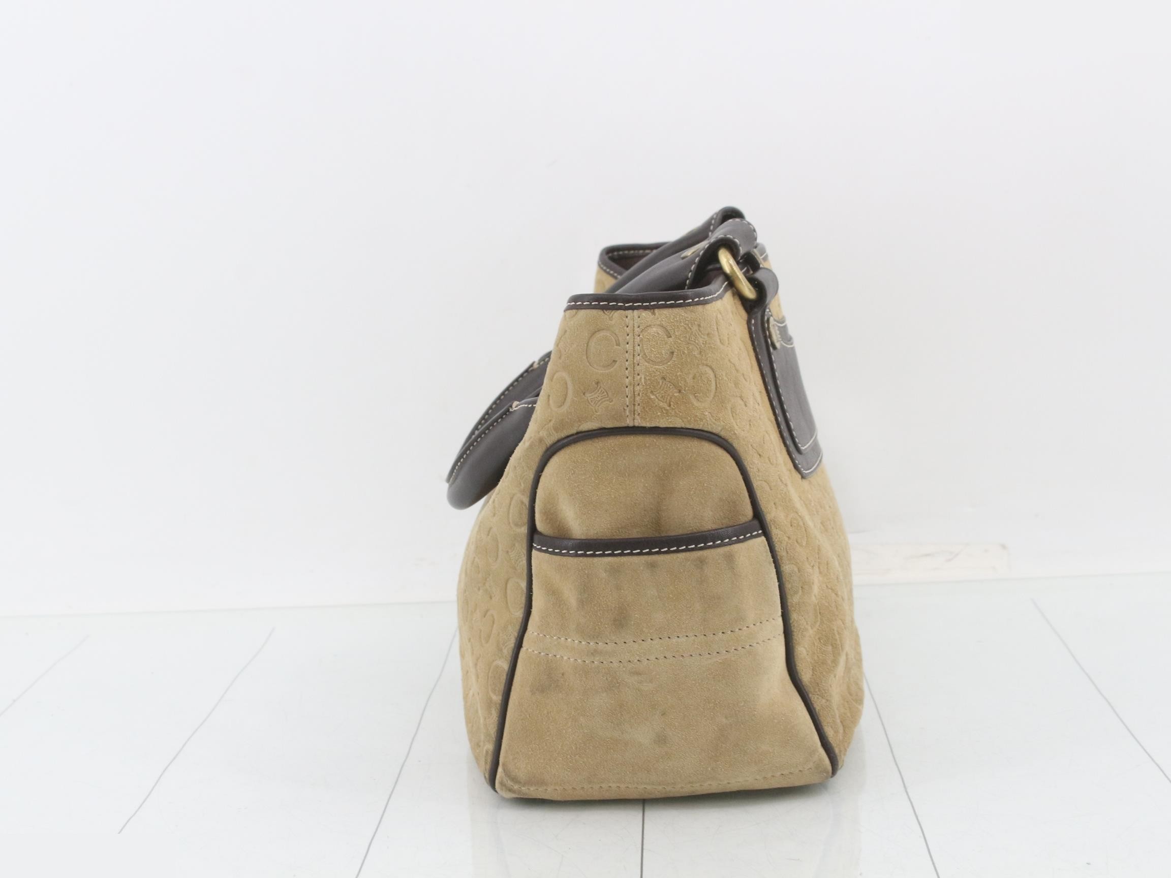 Other lines: Bags & Handbags, C Macadam pattern, Suede, Beige — view 3