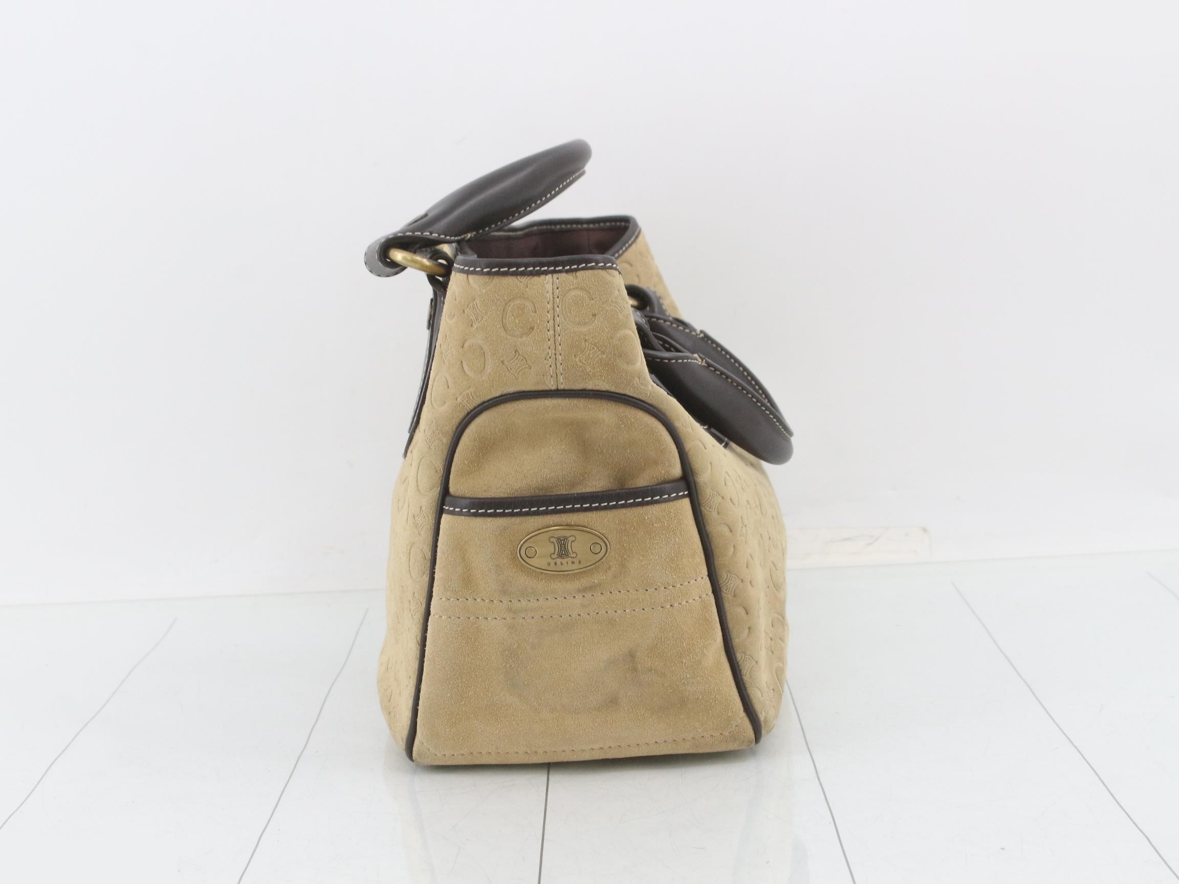 Other lines: Bags & Handbags, C Macadam pattern, Suede, Beige — view 4
