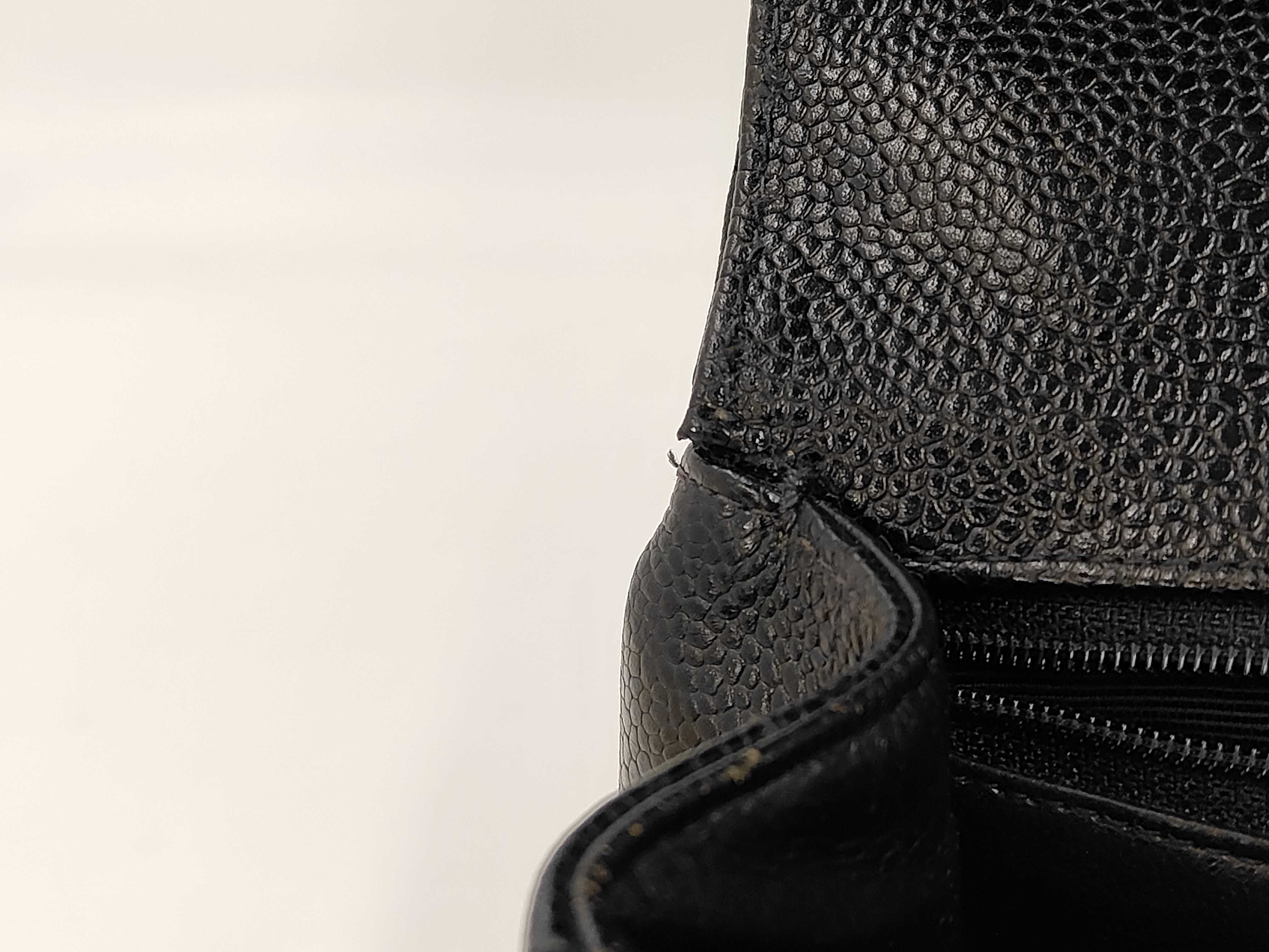 Caviar Skin Mademoiselle Handbag Black Tote Bag — view 11