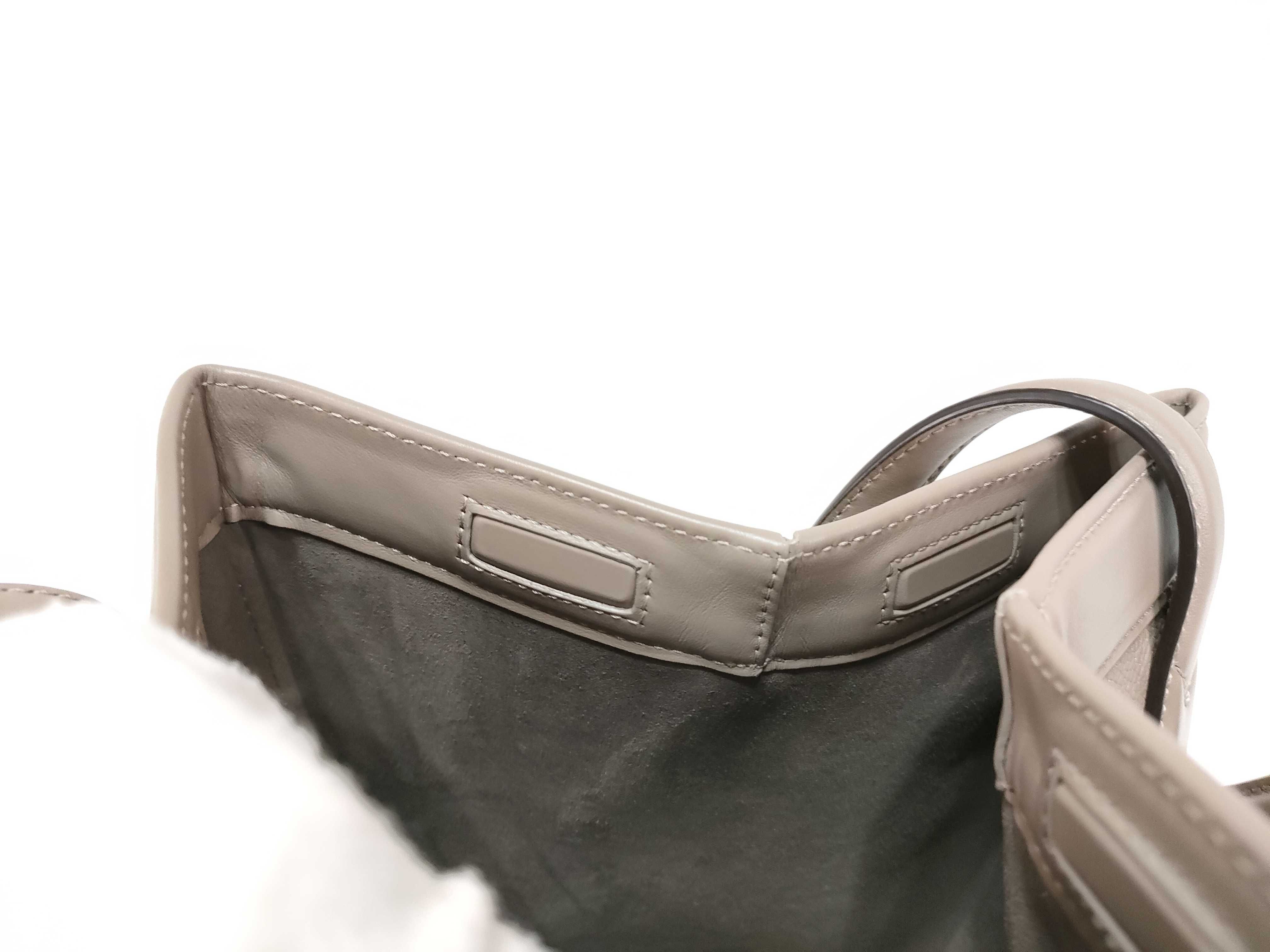 Origami Leather Tote Bag, Beige, 8BH414 (Handbag) — view 14