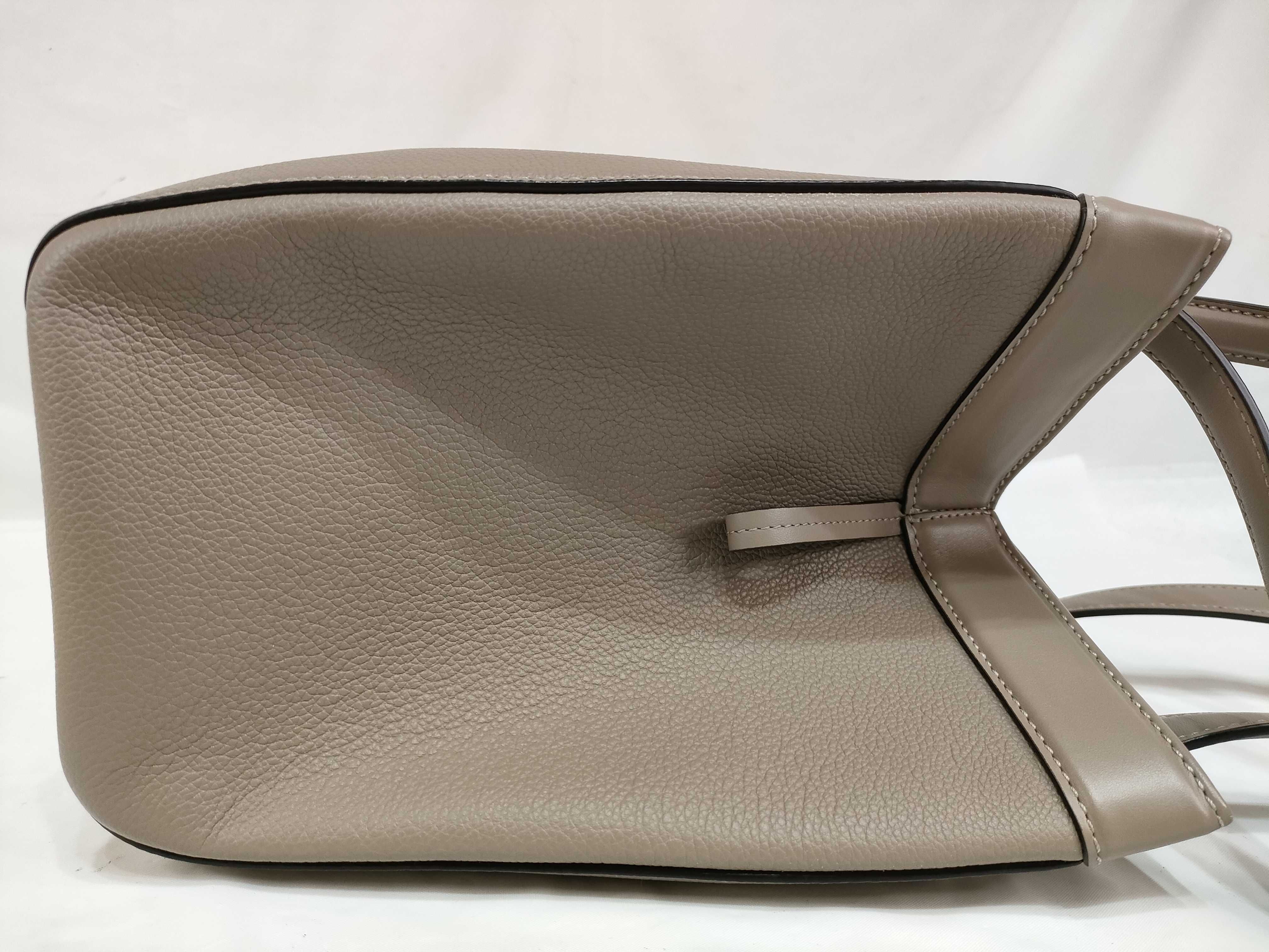Origami Leather Tote Bag, Beige, 8BH414 (Handbag) — view 7