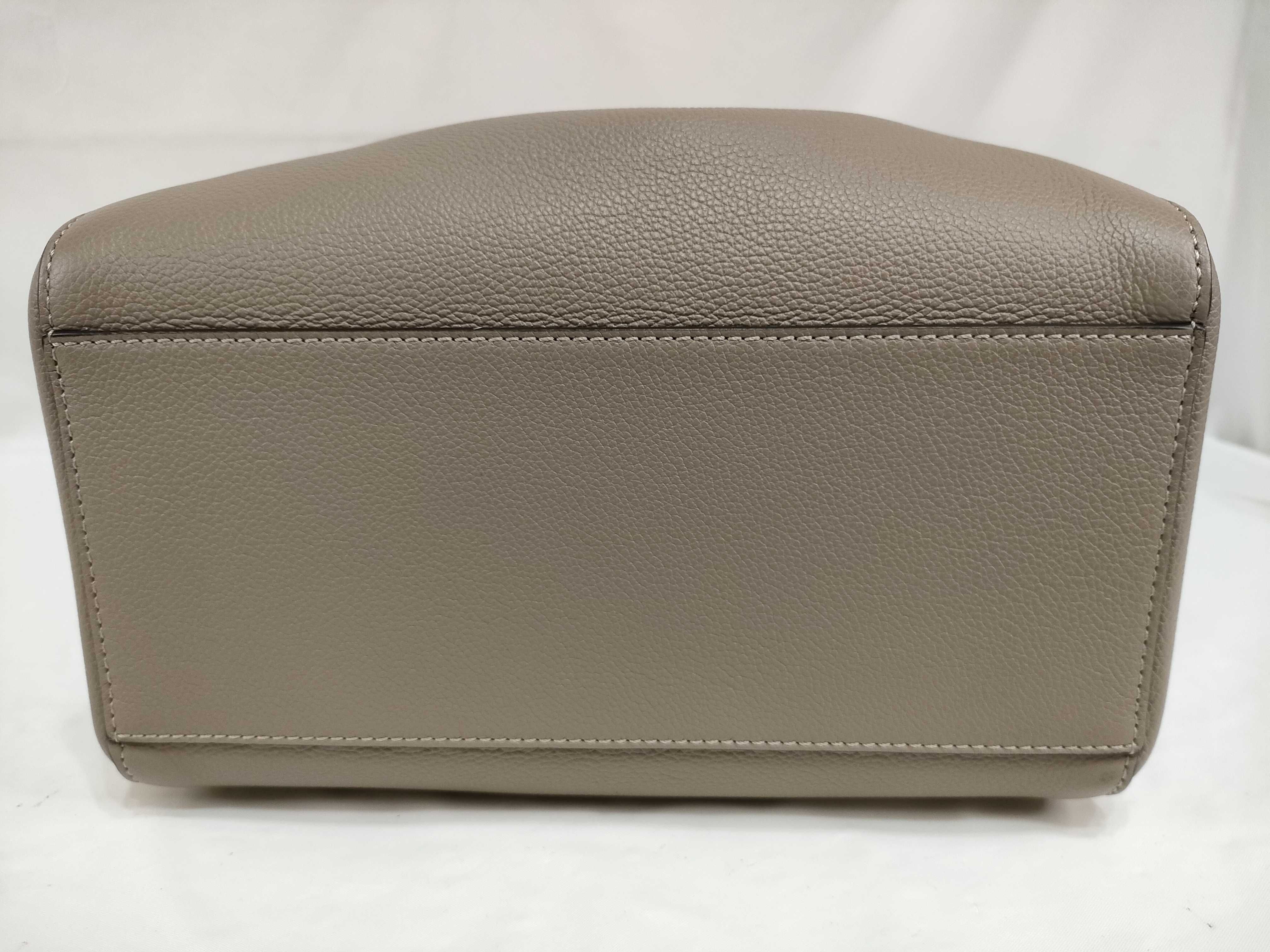 Origami Leather Tote Bag, Beige, 8BH414 (Handbag) — view 8