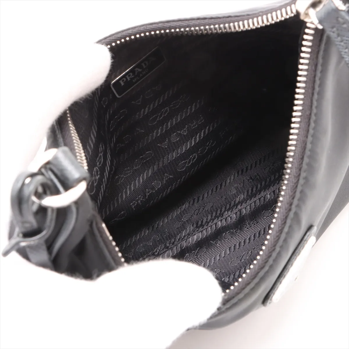 Tessuto Nylon x Leather 2WAY Shoulder Bag Black — view 7