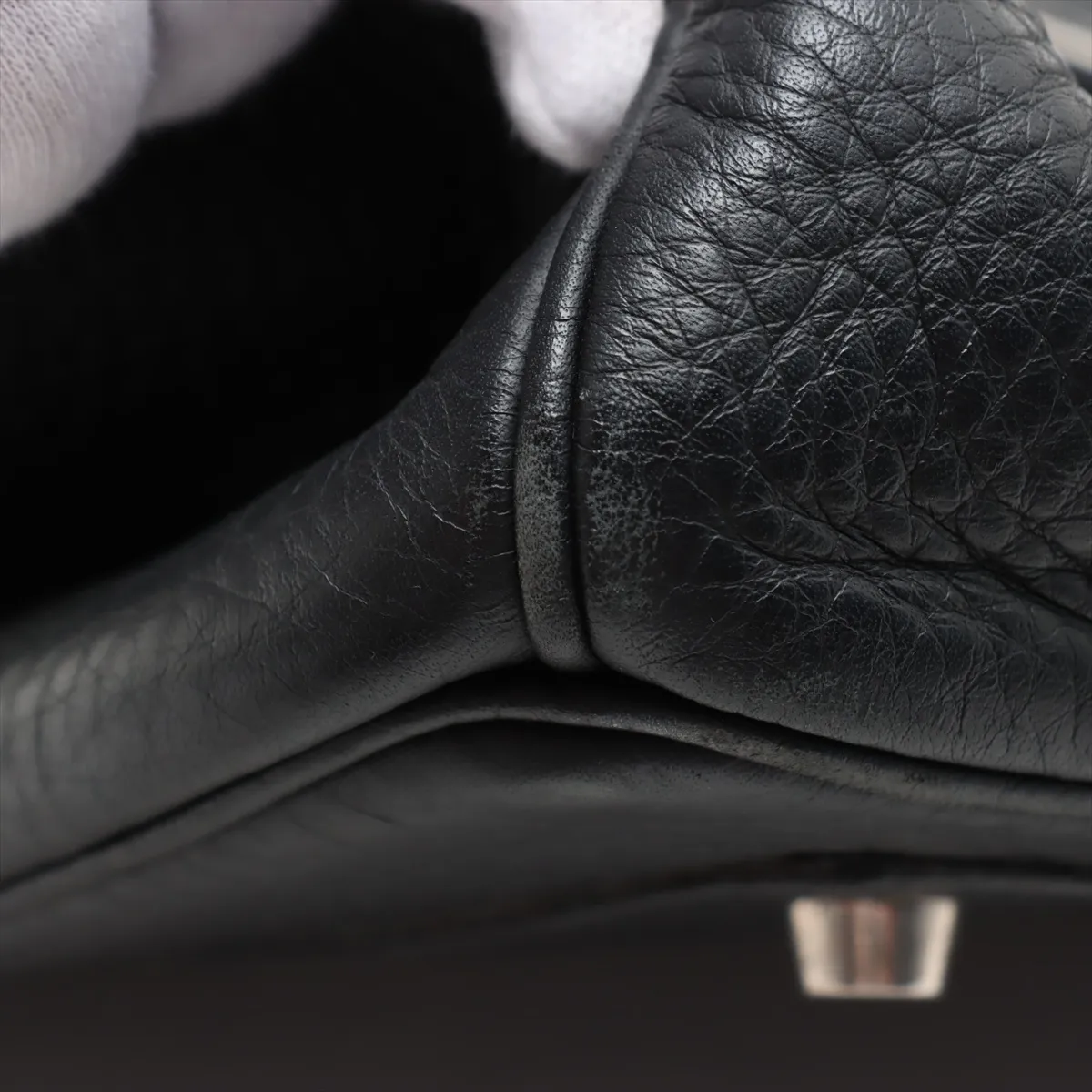 [Individually wrapped] Hermes Shoulder Birkin Taurillon Clemence Black Silver Hardware I:2005 — view 11