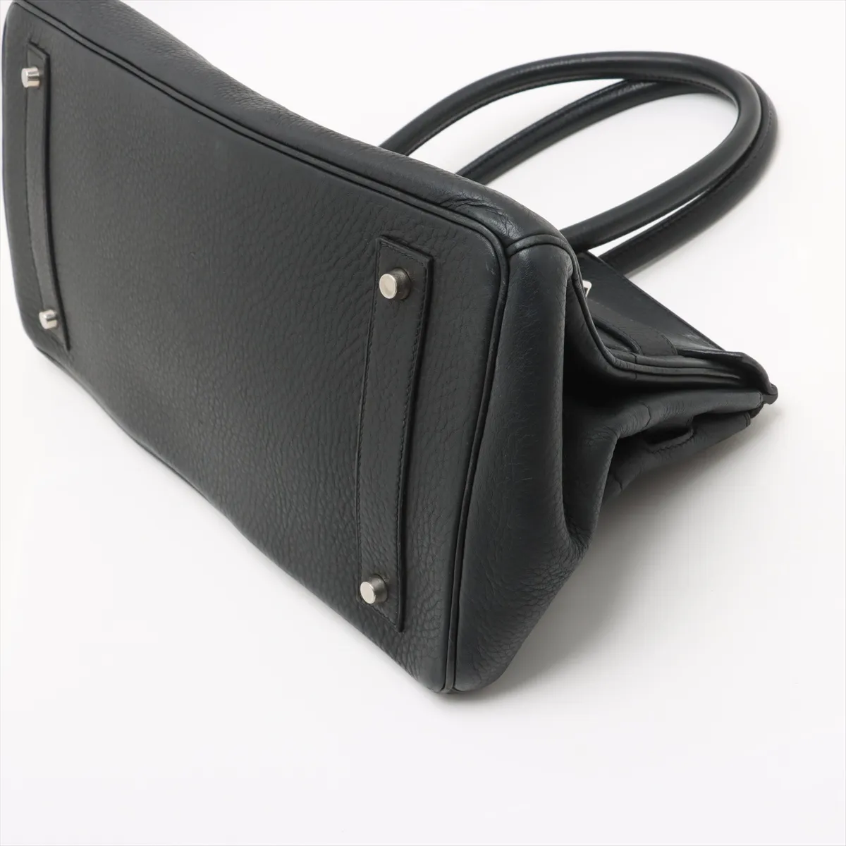 [Individually wrapped] Hermes Shoulder Birkin Taurillon Clemence Black Silver Hardware I:2005 — view 3