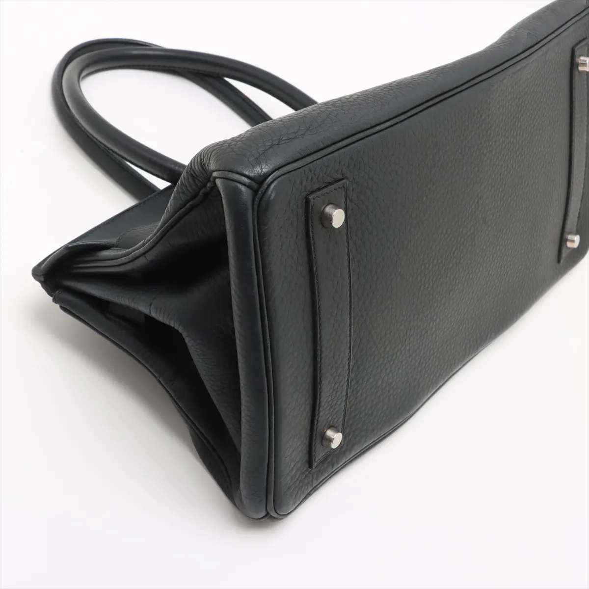 [Individually wrapped] Hermes Shoulder Birkin Taurillon Clemence Black Silver Hardware I:2005 — view 4
