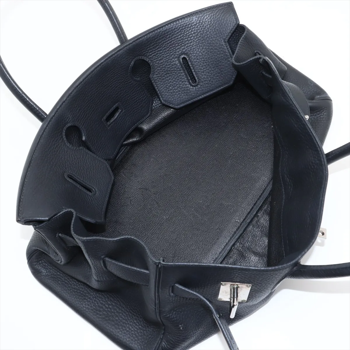 [Individually wrapped] Hermes Shoulder Birkin Taurillon Clemence Black Silver Hardware I:2005 — view 7
