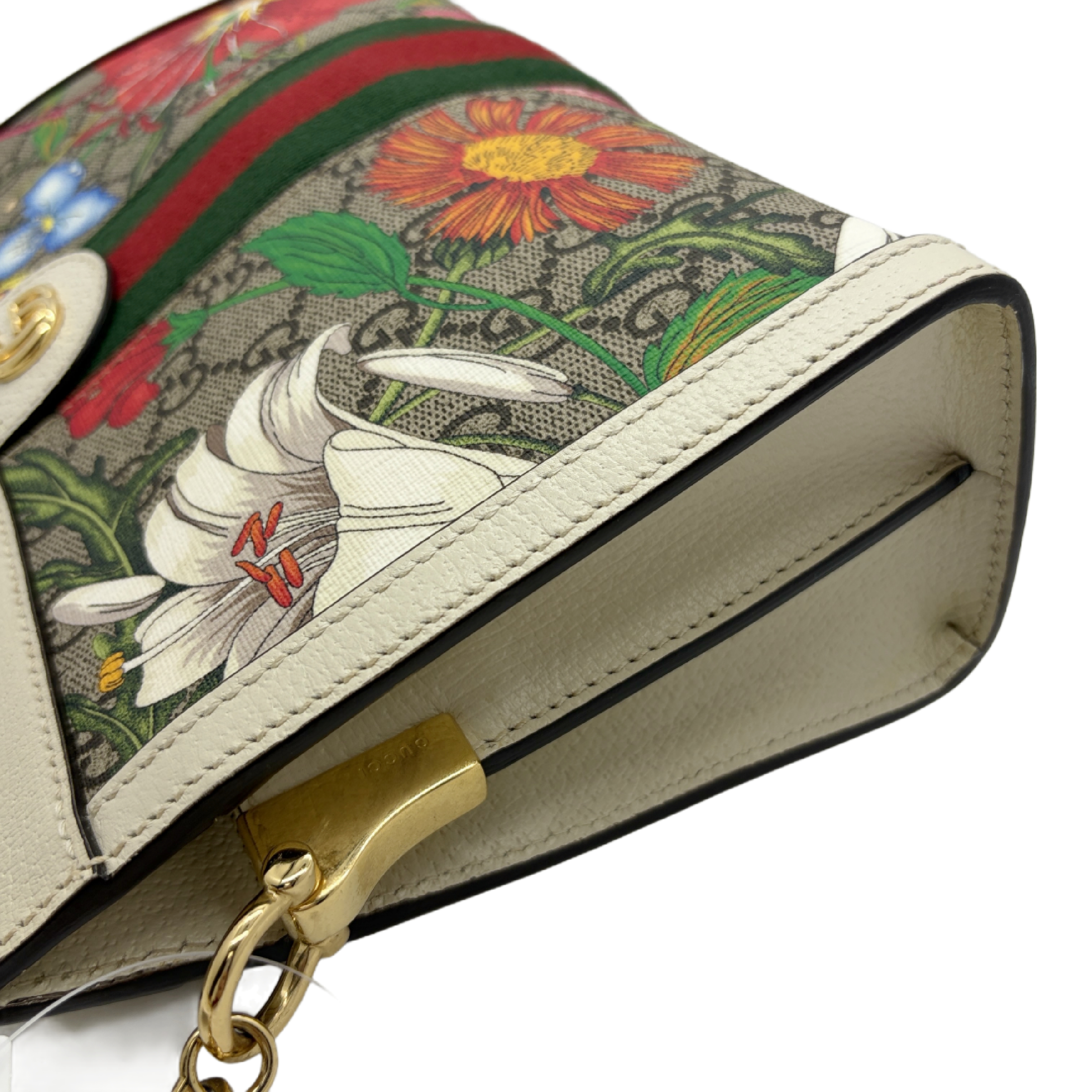 Ophidia GG Flora Shoulder Bag — view 3
