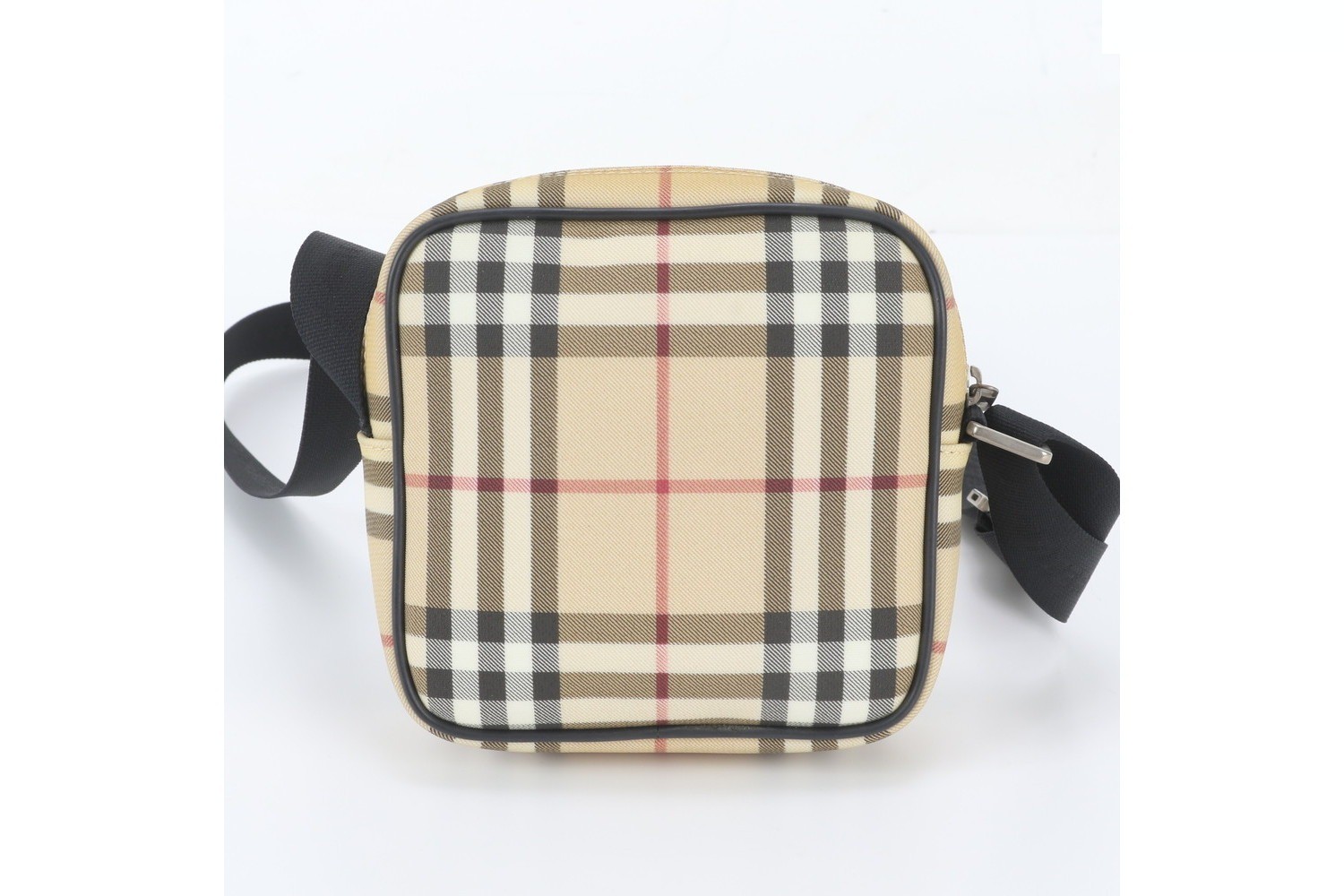 Checkered Leather Shoulder Bag (Crossbody) — view 3