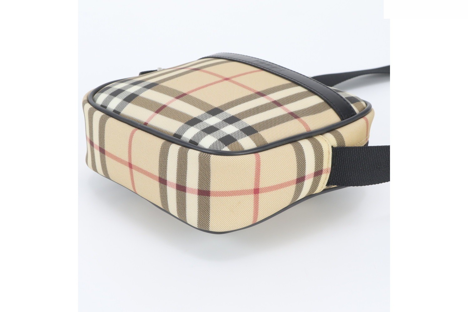 Checkered Leather Shoulder Bag (Crossbody) — view 4