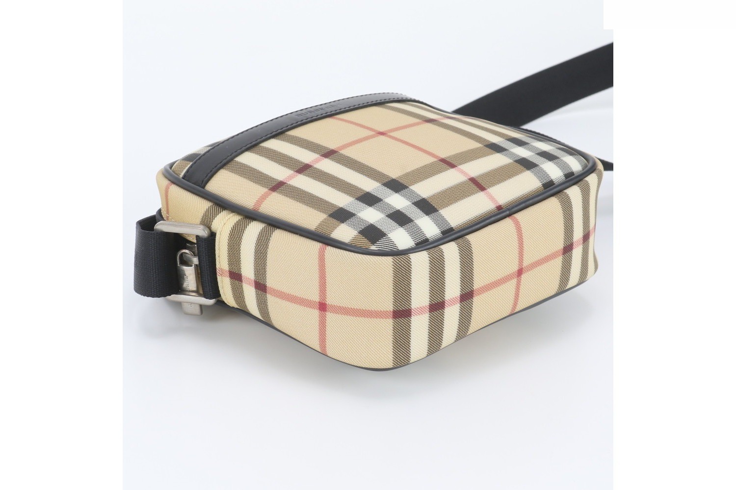 Checkered Leather Shoulder Bag (Crossbody) — view 5