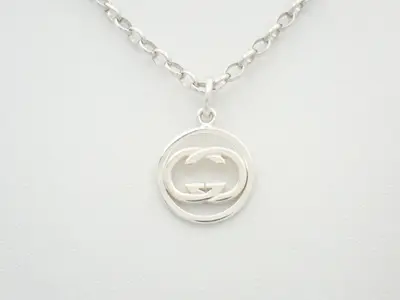 Interlocking Necklace, 925 Sterling Silver, 15.7g, Chain approx. 54cm