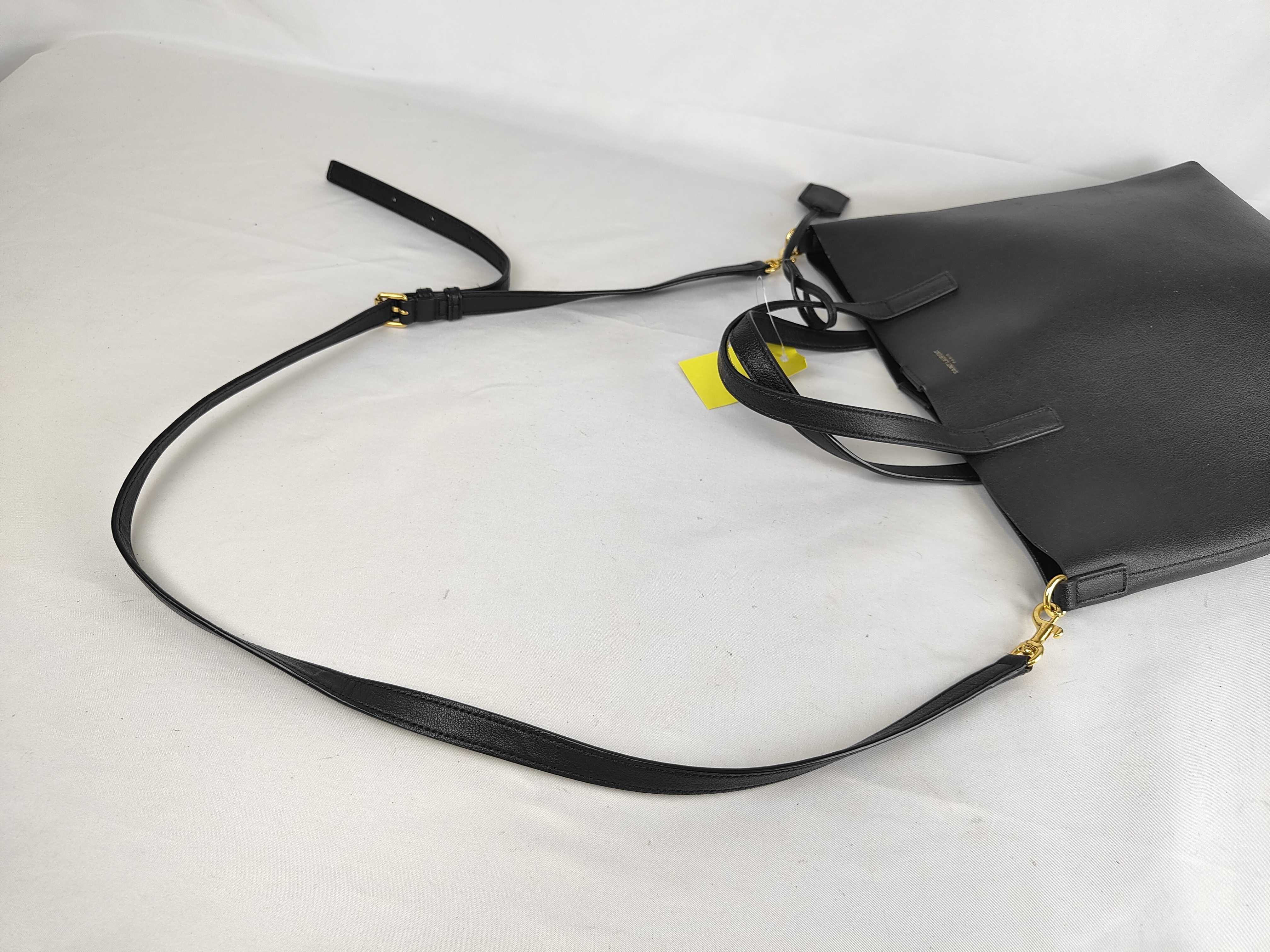 Toy Shopping Leather 2-Way Tote Bag, Black Handbag — view 6