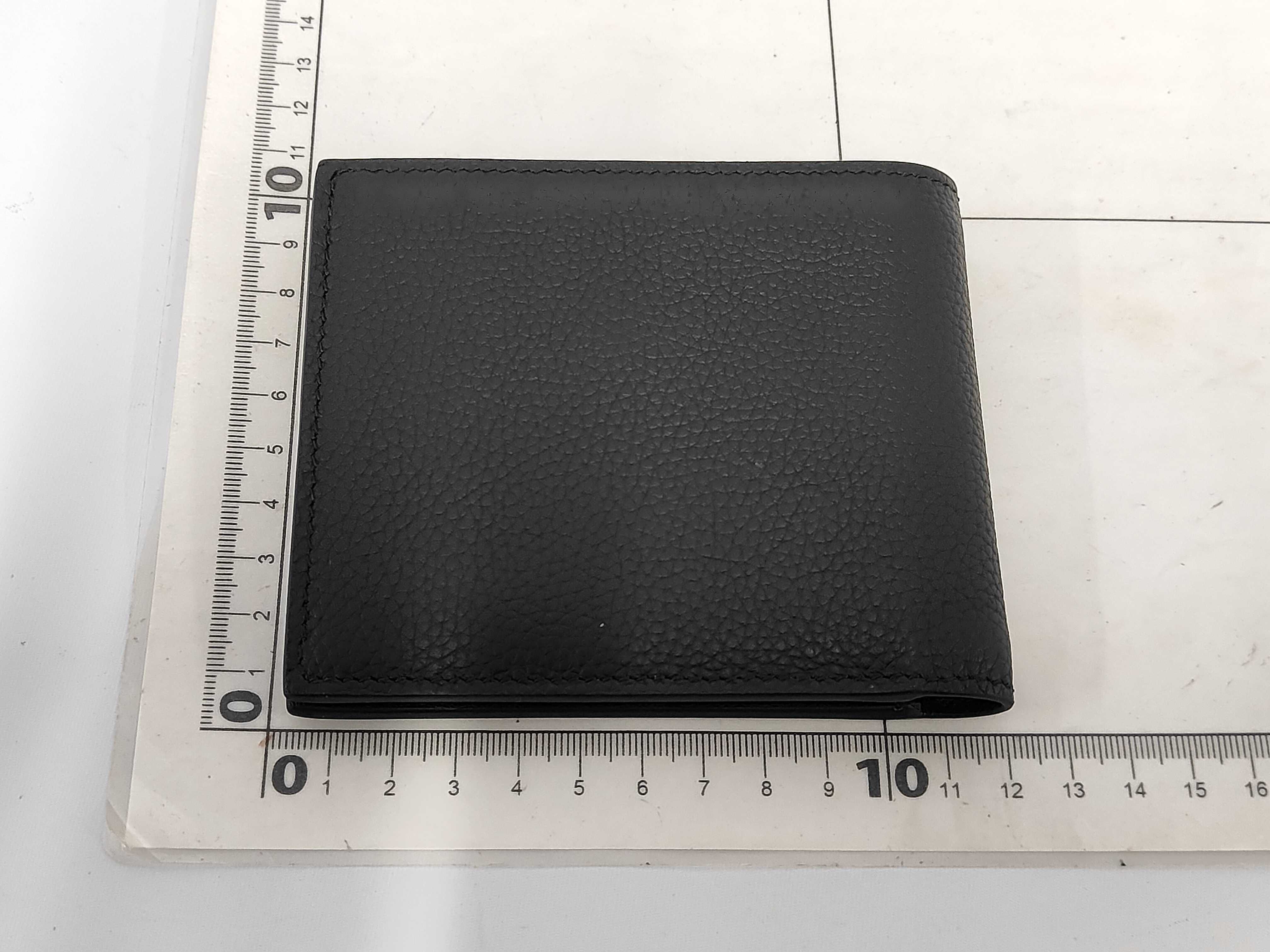 CD ICON Leather Bi-fold Wallet, Black — view 2