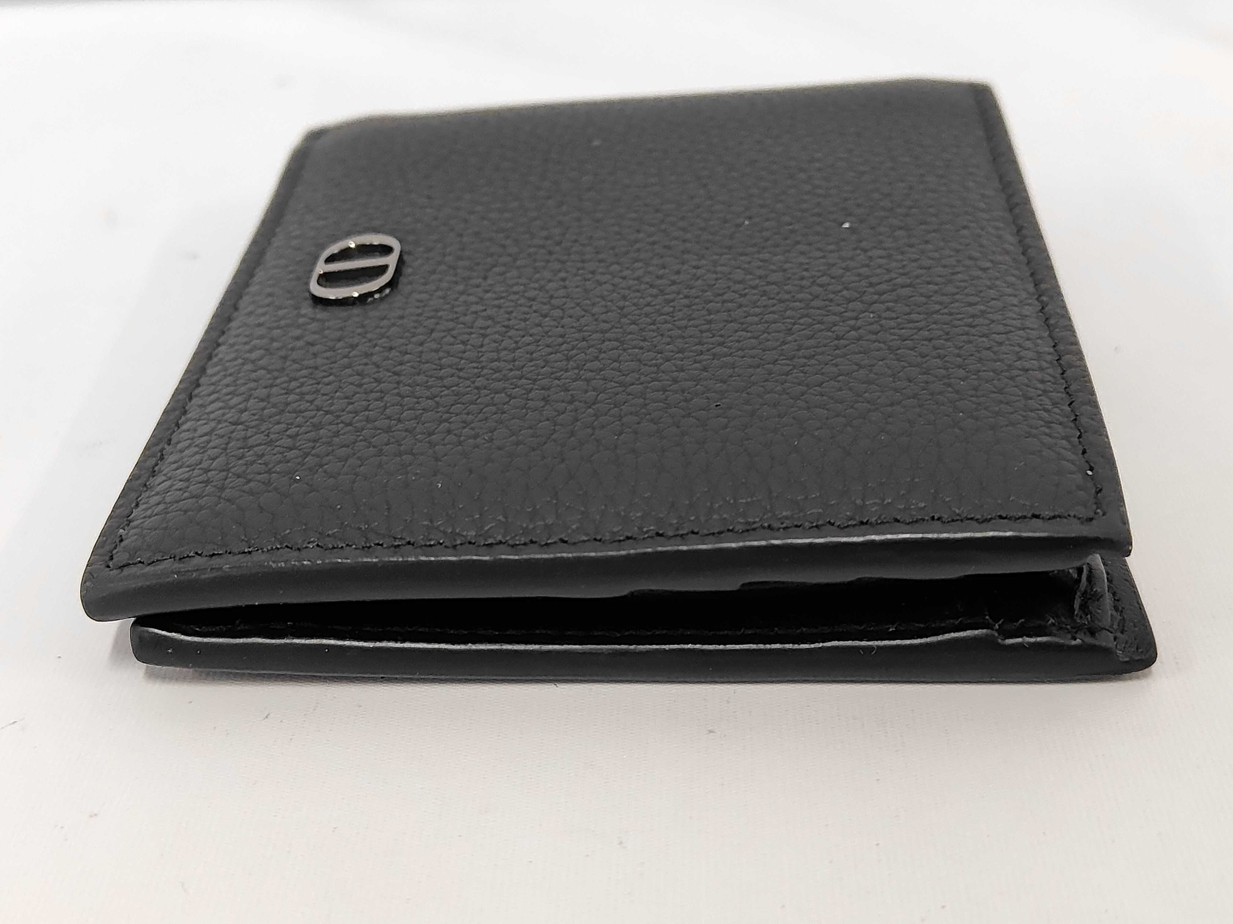 CD ICON Leather Bi-fold Wallet, Black — view 6