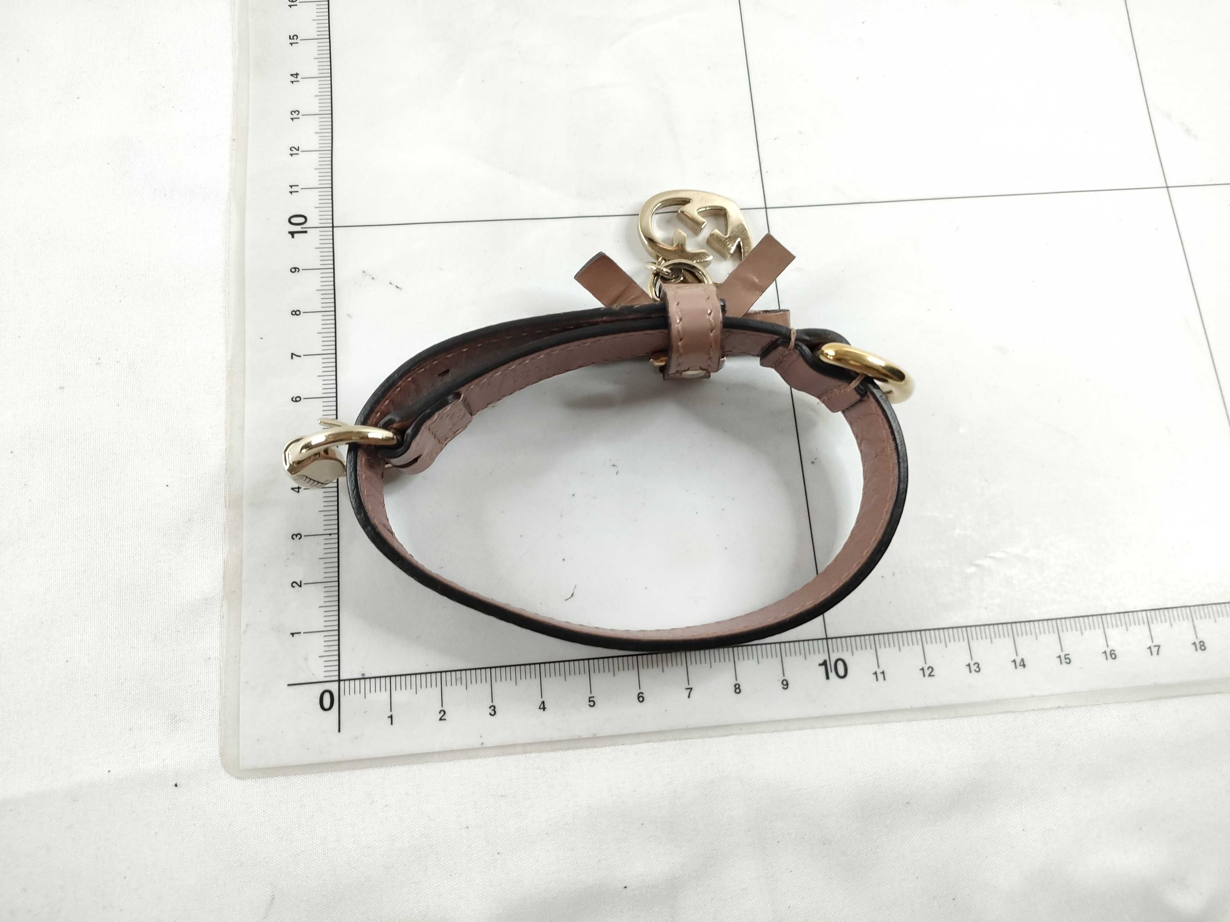 Guccissima Leather Pet Collar Necklace, Heart Design, Pink, Other Accessories — view 10
