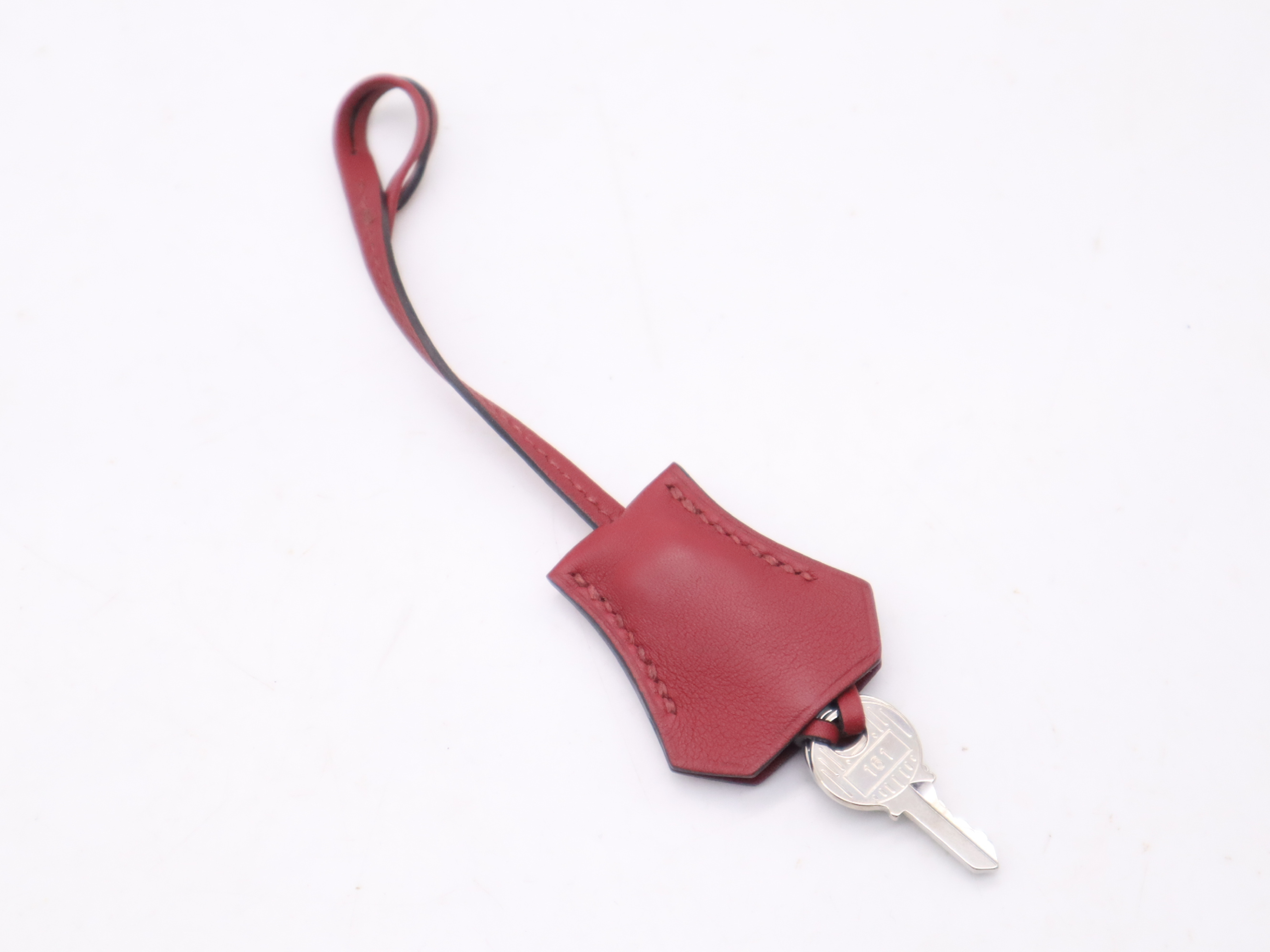 Birkin 25 Handbag, Swift Leather, X Stamp, Silver Hardware, Red, Includes Clochette, Padlock, and 2 Keys. — view 14