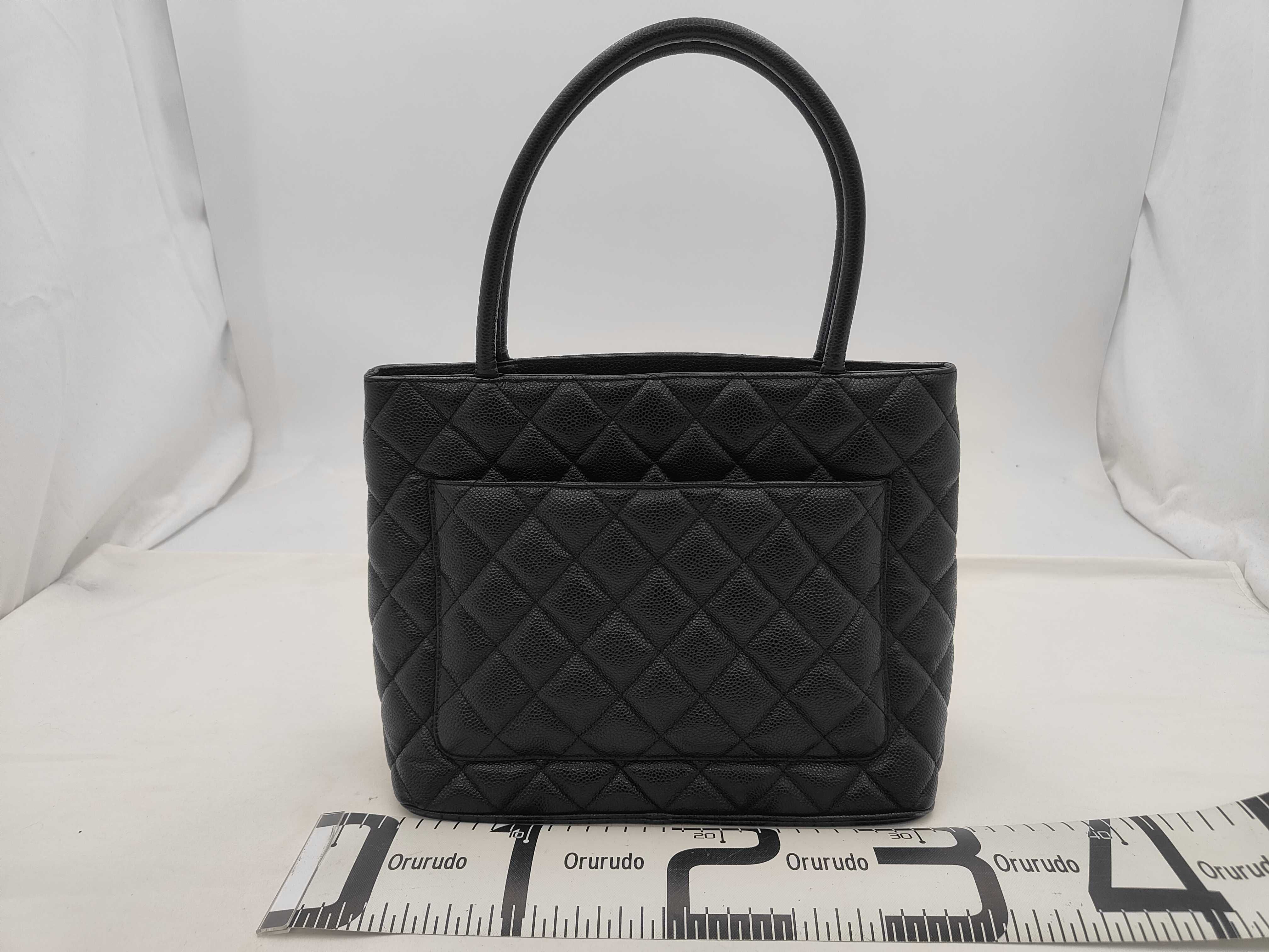 Reissue Caviar Skin Tote Bag, Black with Gold Hardware, 7584742 (Serial Number 7) — view 2