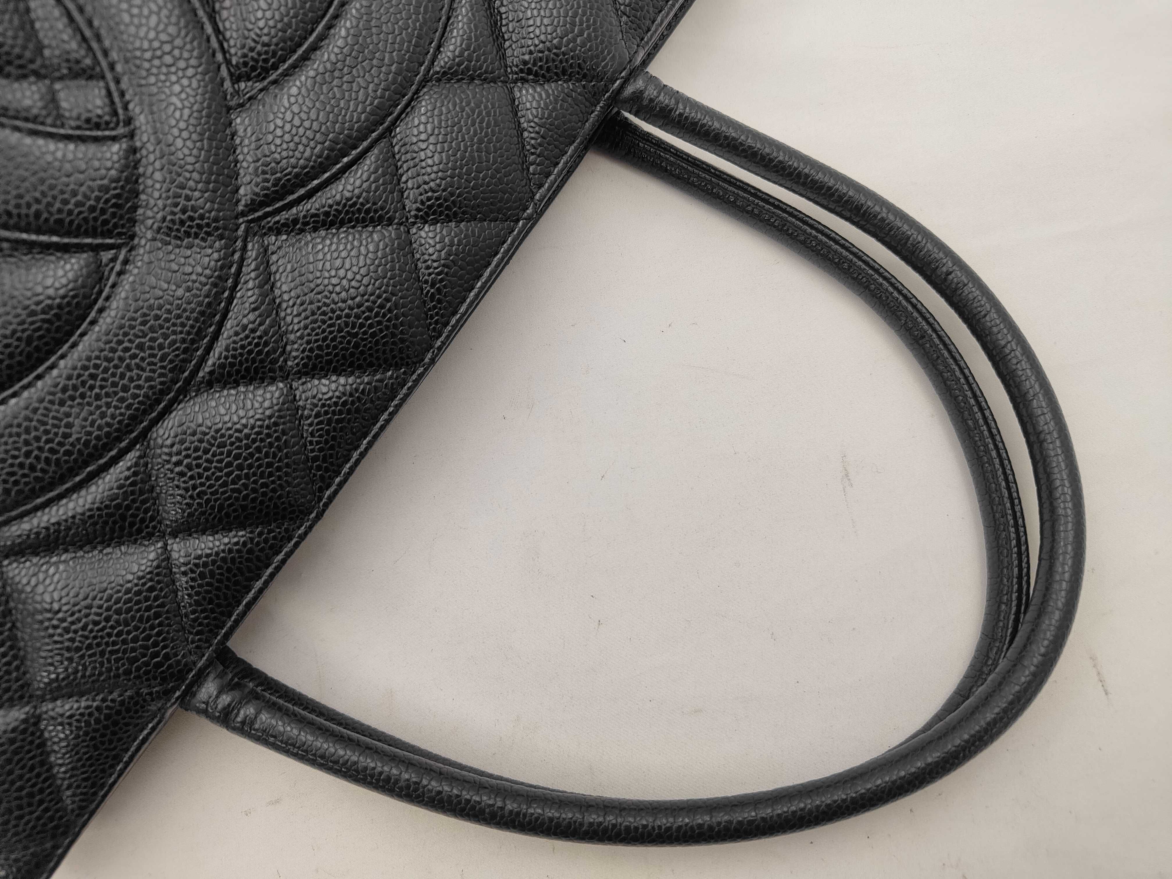 Reissue Caviar Skin Tote Bag, Black with Gold Hardware, 7584742 (Serial Number 7) — view 3