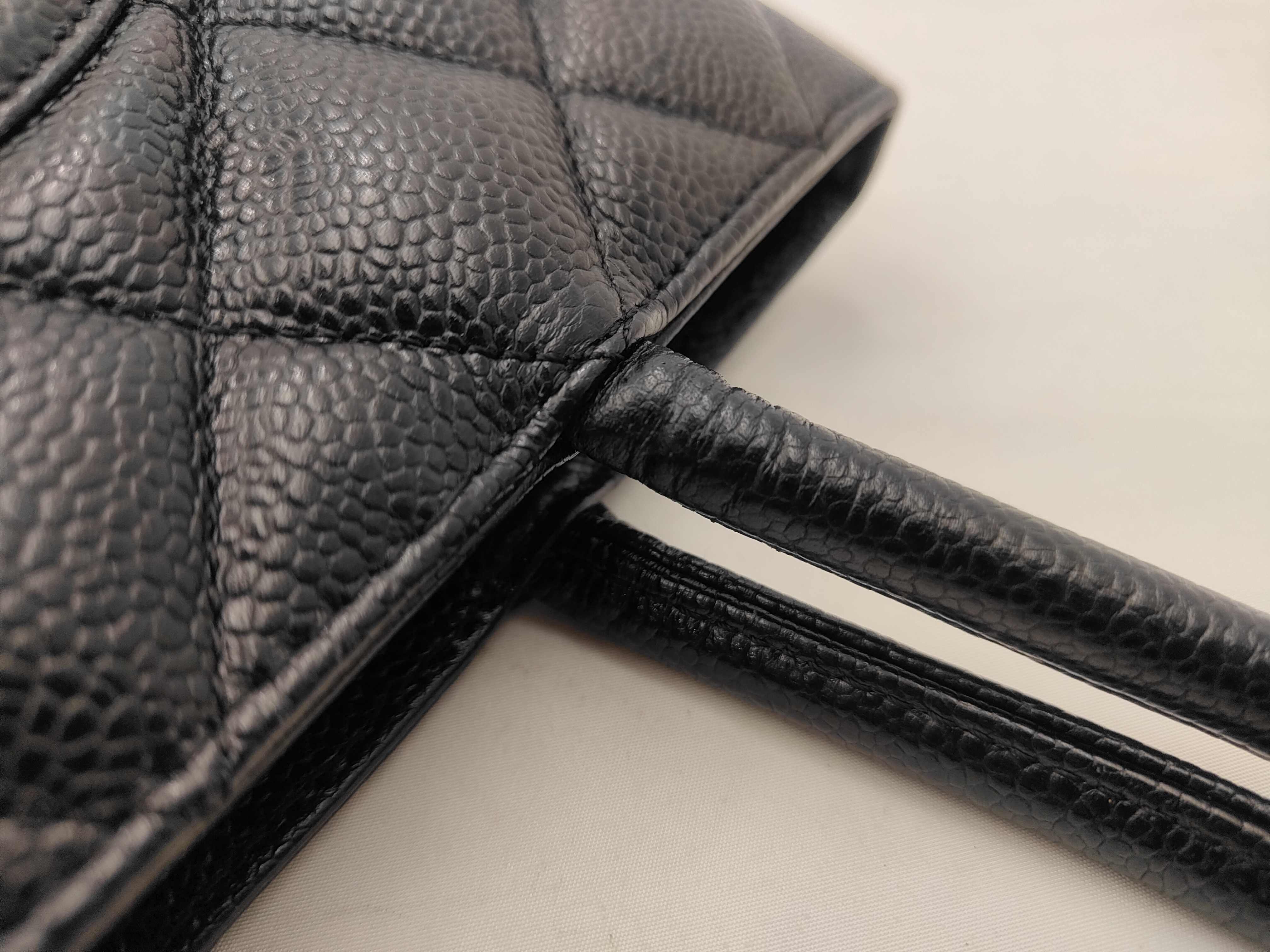 Reissue Caviar Skin Tote Bag, Black with Gold Hardware, 7584742 (Serial Number 7) — view 5