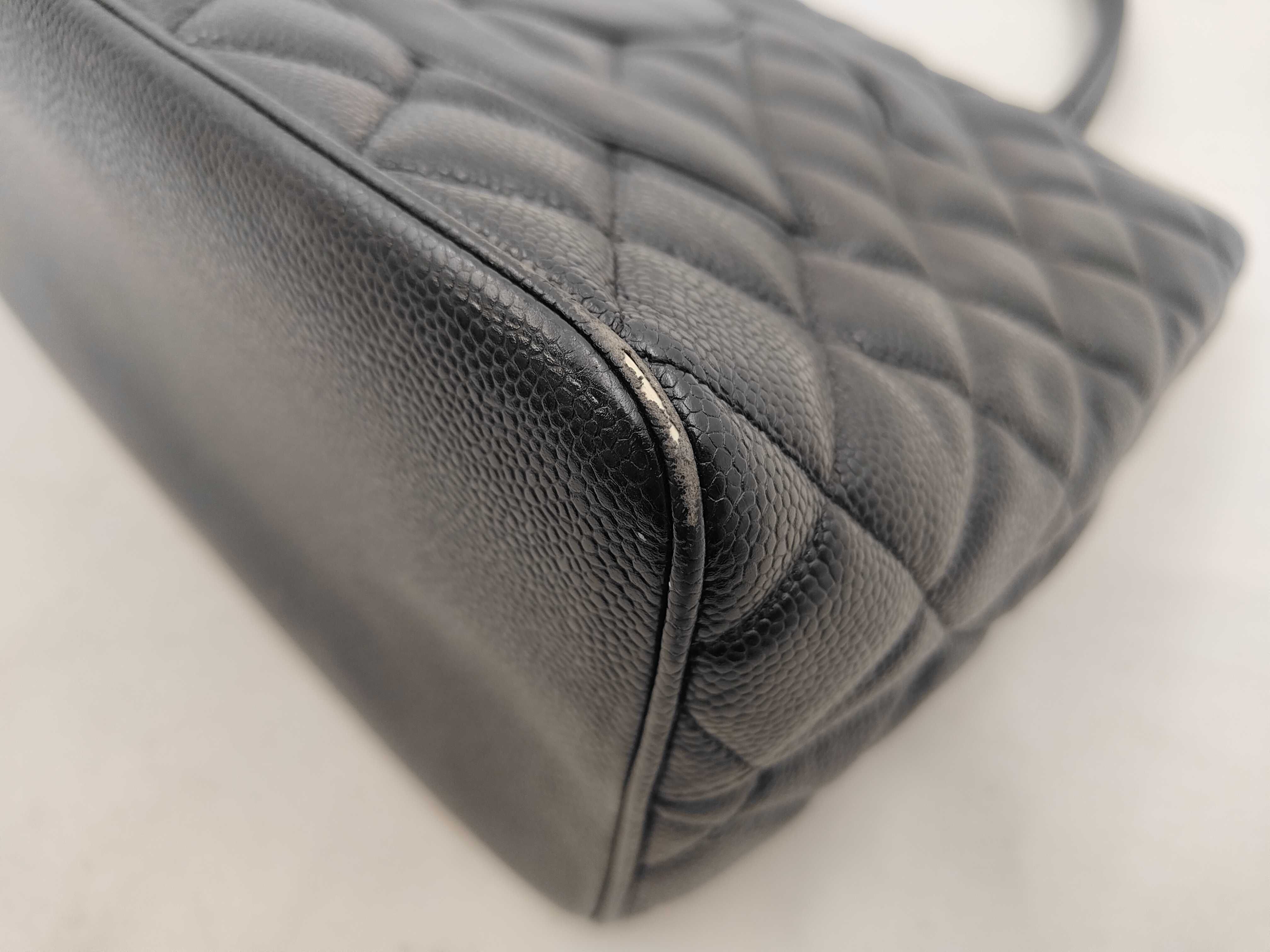 Reissue Caviar Skin Tote Bag, Black with Gold Hardware, 7584742 (Serial Number 7) — view 6