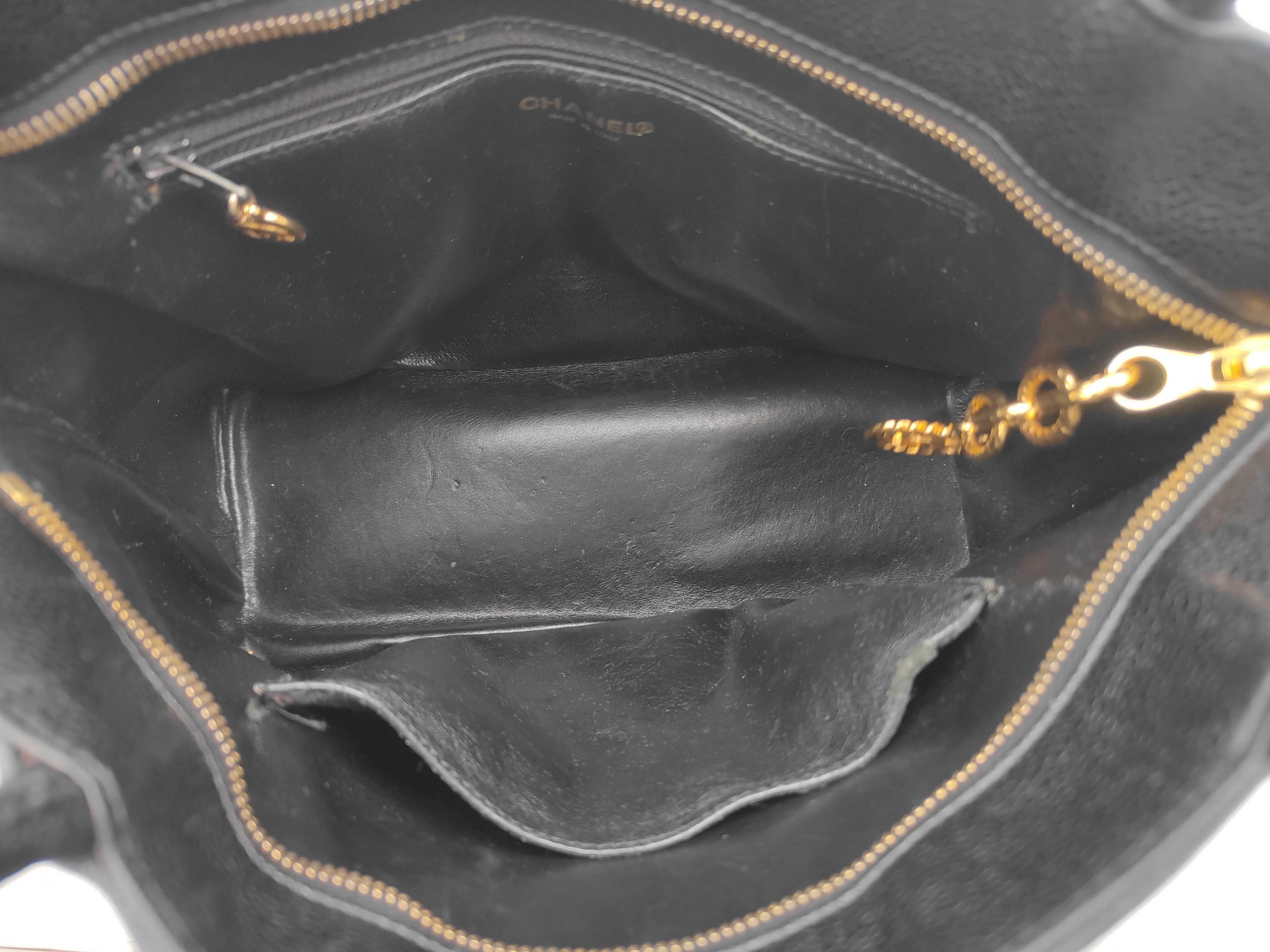 Reissue Caviar Skin Tote Bag, Black with Gold Hardware, 7584742 (Serial Number 7) — view 8