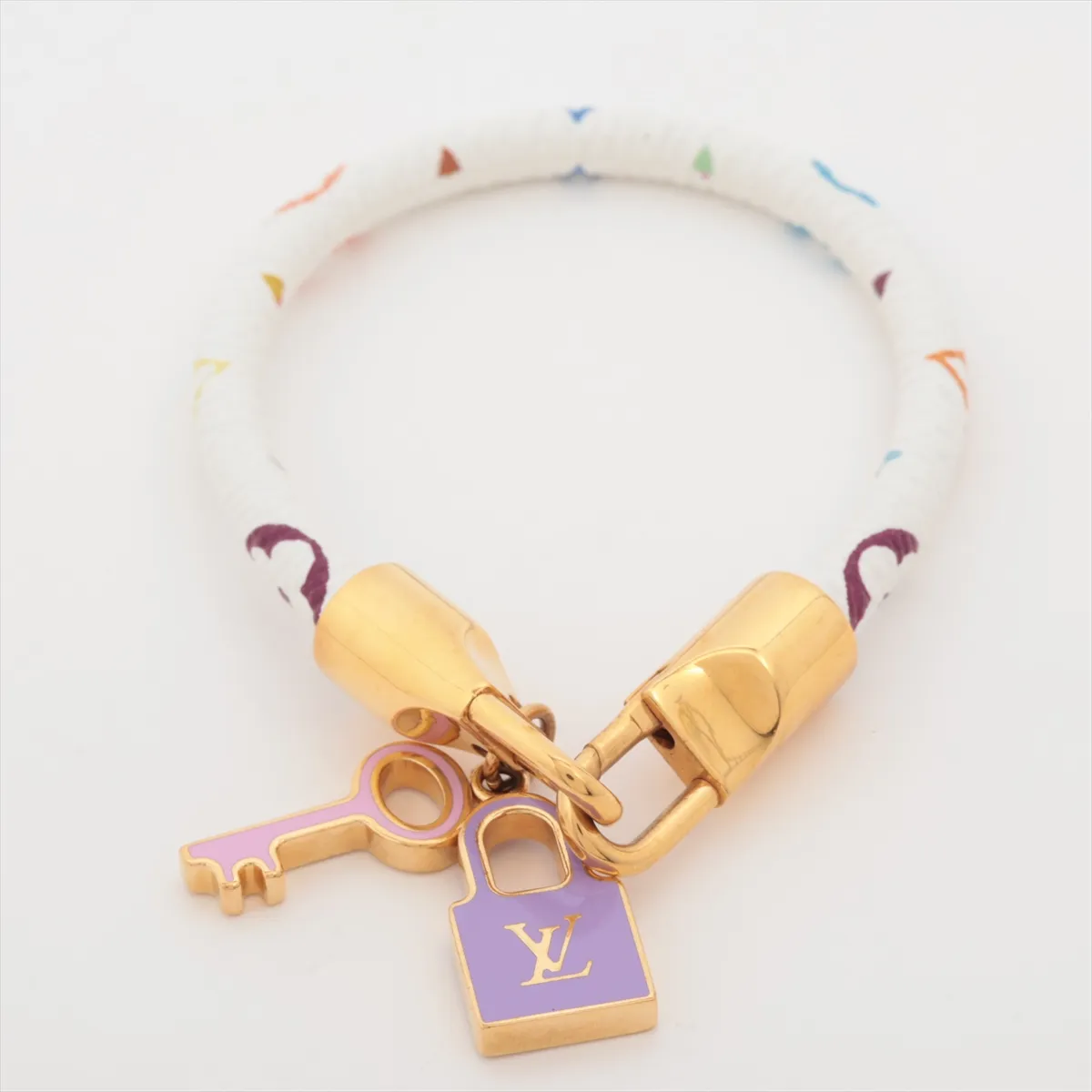 M6604F Brasslet Lock It Bracelet GP x PVC White