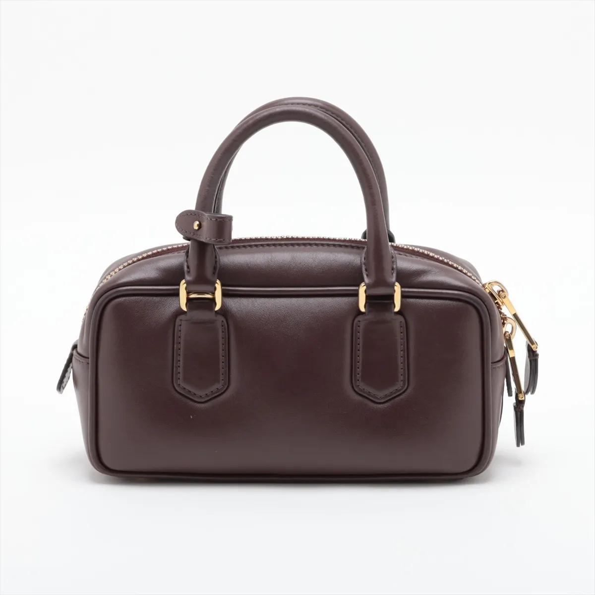 Arcadi Leather 2-Way Handbag Brown — view 2