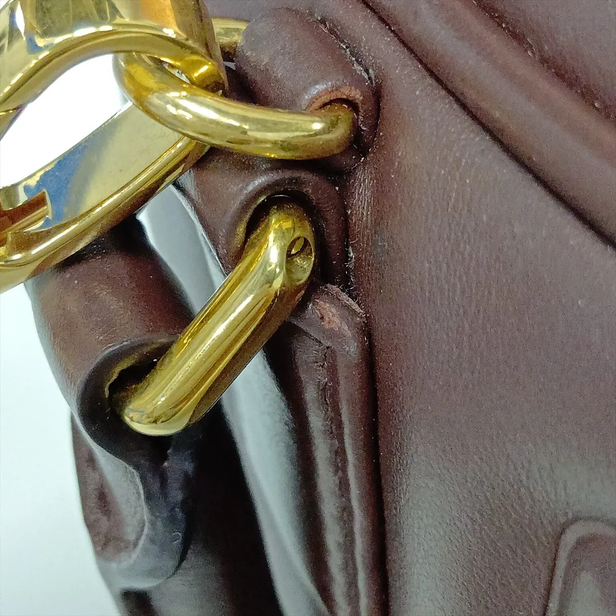 Arcadi Leather 2-Way Handbag Brown — view 14