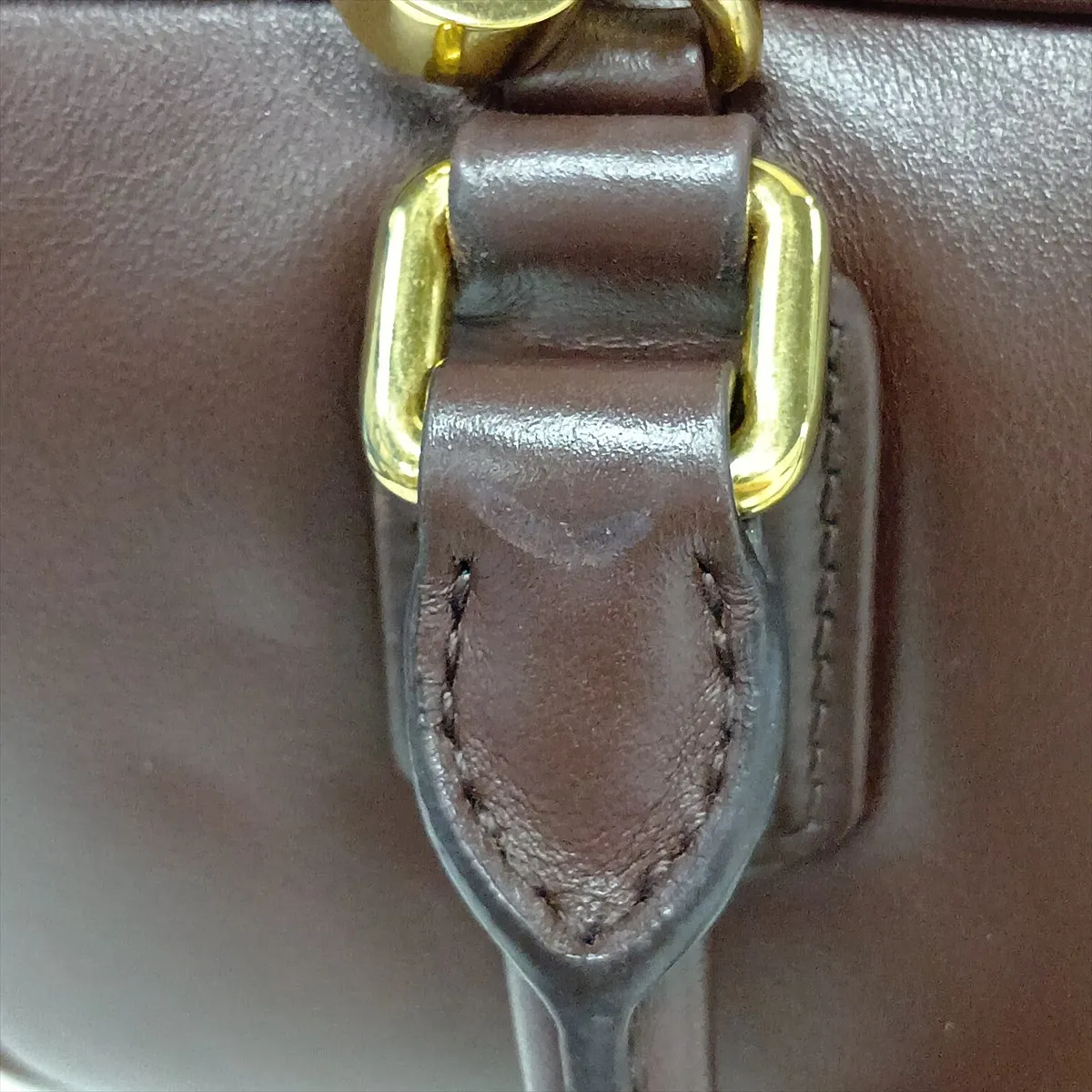 Arcadi Leather 2-Way Handbag Brown — view 15