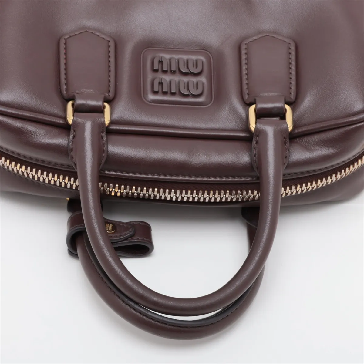 Arcadi Leather 2-Way Handbag Brown — view 5