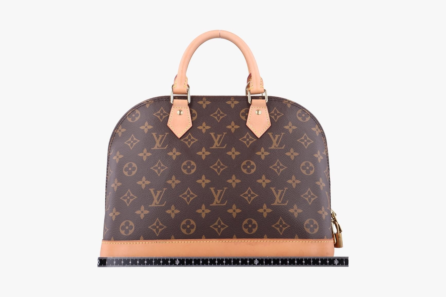 Alma PM Monogram Canvas x Calf Leather Monogram/Brown — view 2