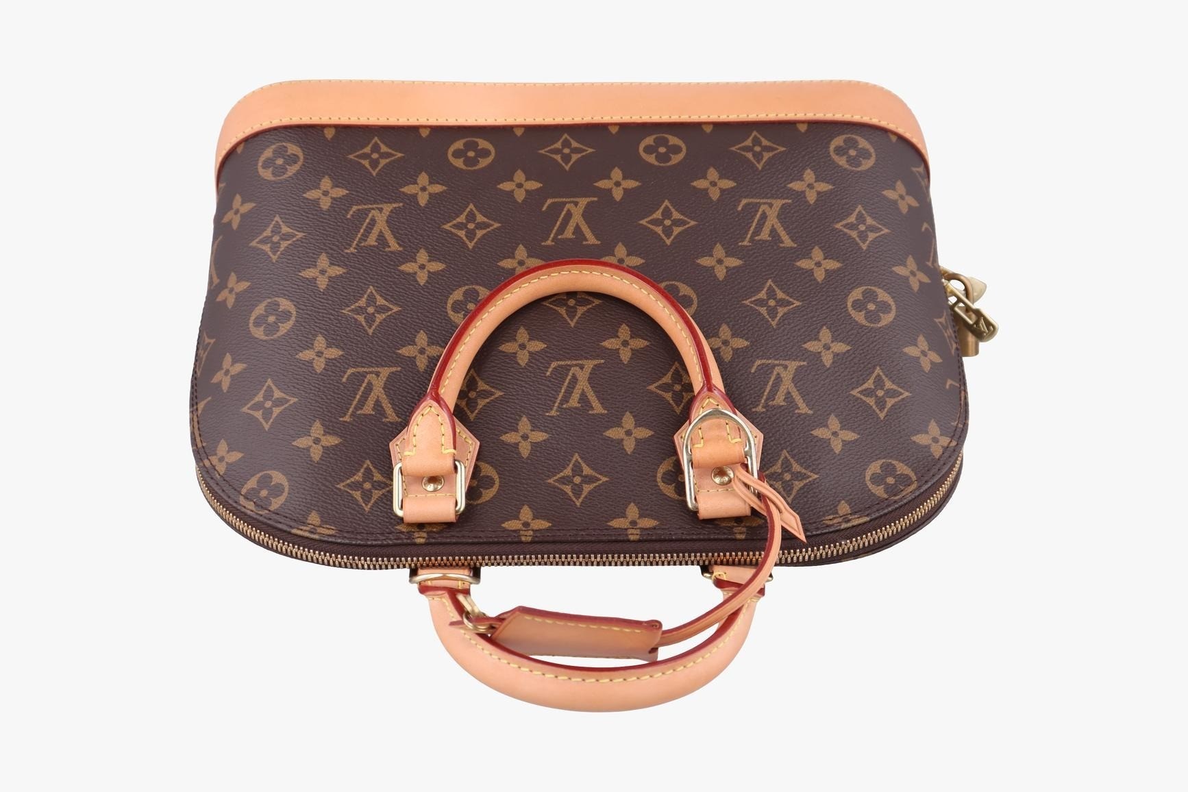 Alma PM Monogram Canvas x Calf Leather Monogram/Brown — view 5
