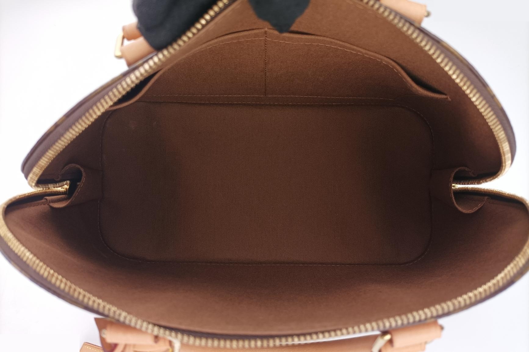 Alma PM Monogram Canvas x Calf Leather Monogram/Brown — view 6