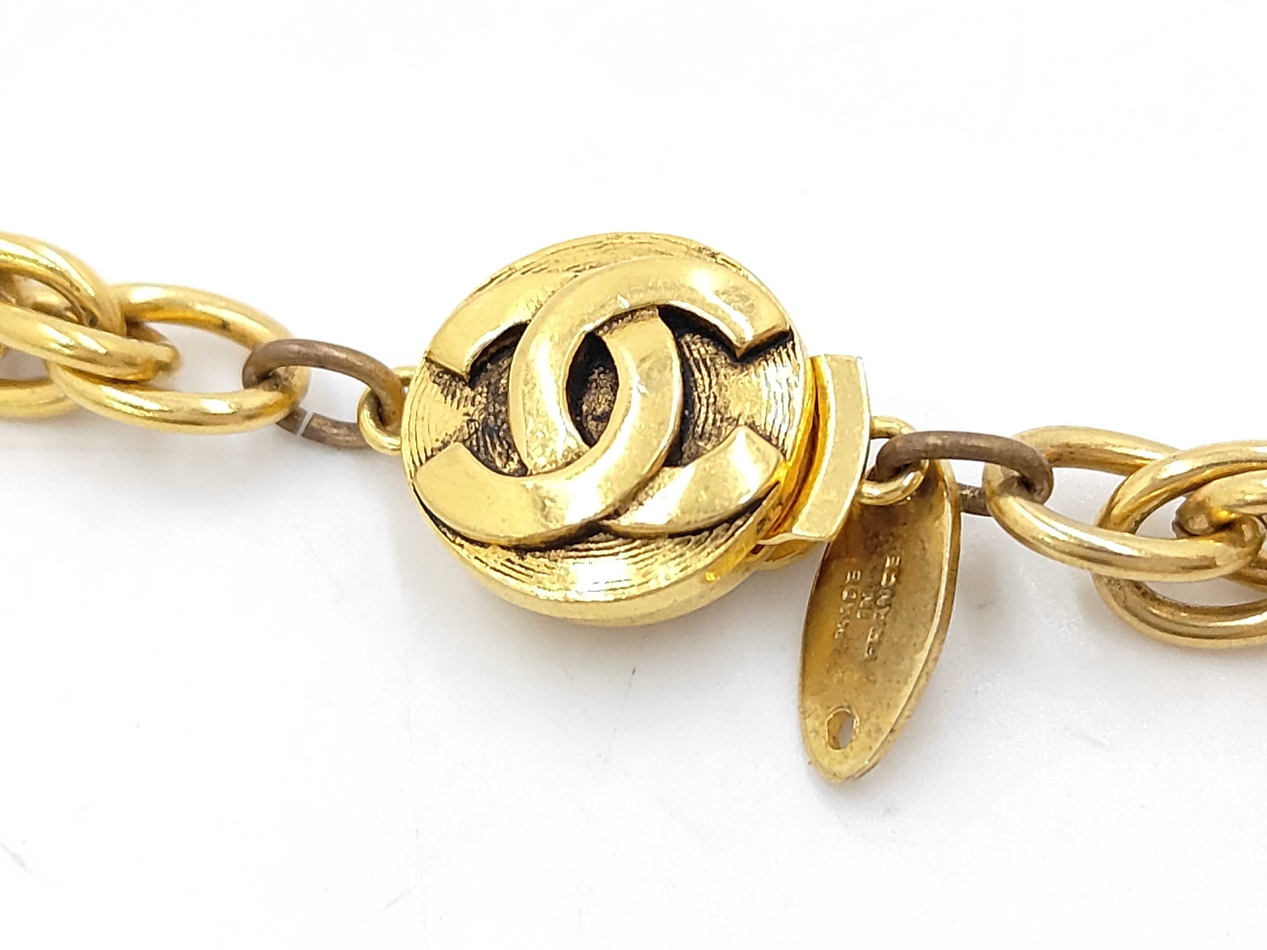 1985 Vintage Coco Mark Gripoix Necklace Gold Necklace — view 5