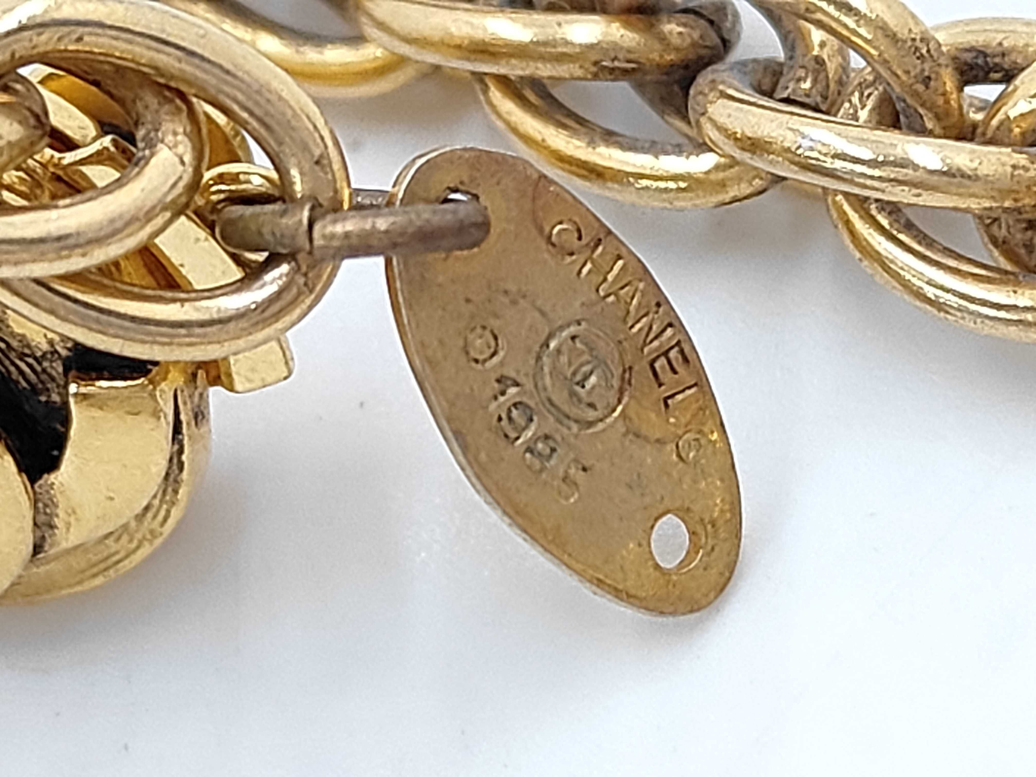 1985 Vintage Coco Mark Gripoix Necklace Gold Necklace — view 6