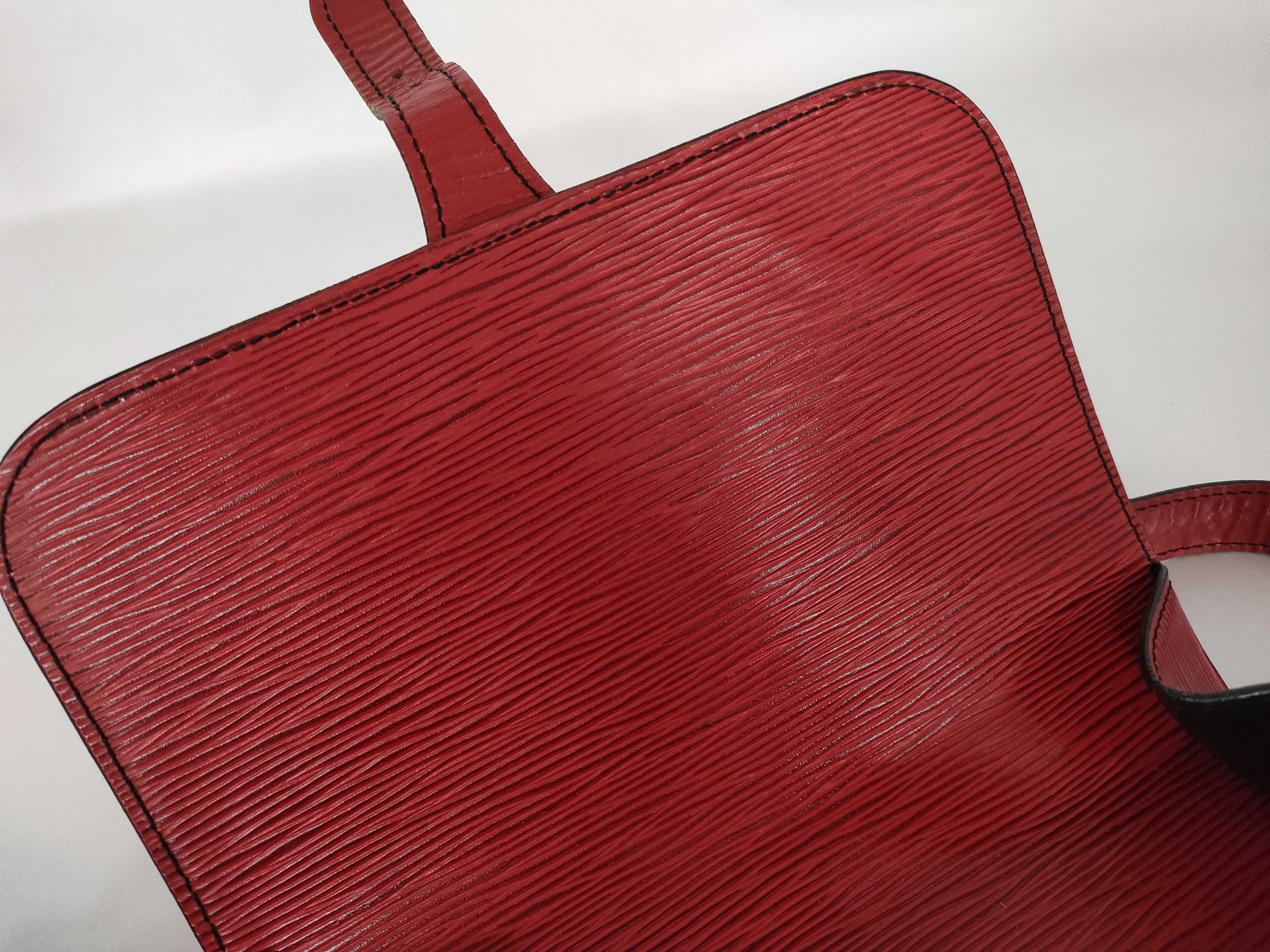 Epi LV Epi Cartouchiere Shoulder Bag — view 8