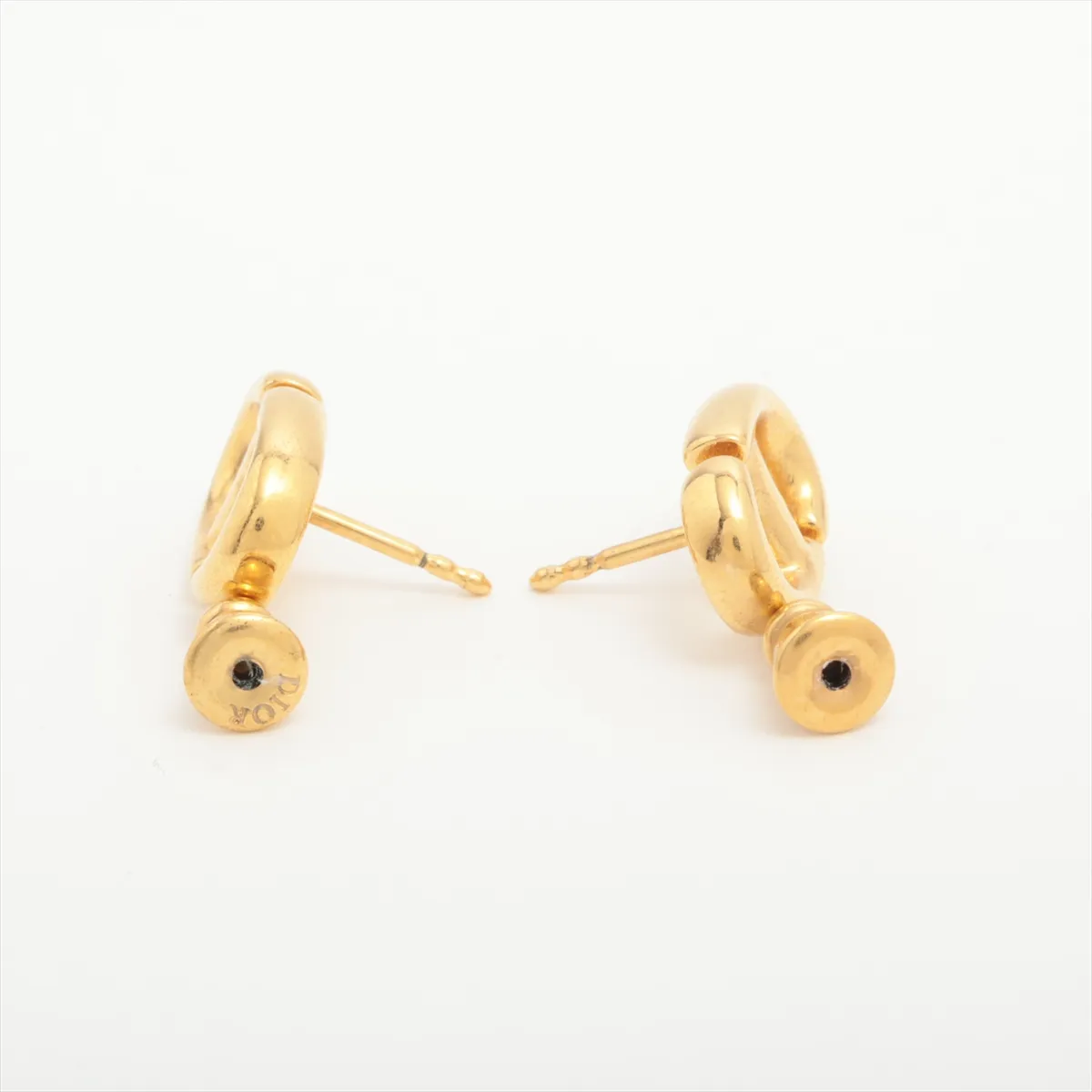 CD Navy earrings (for both ears) GP Gold — view 4