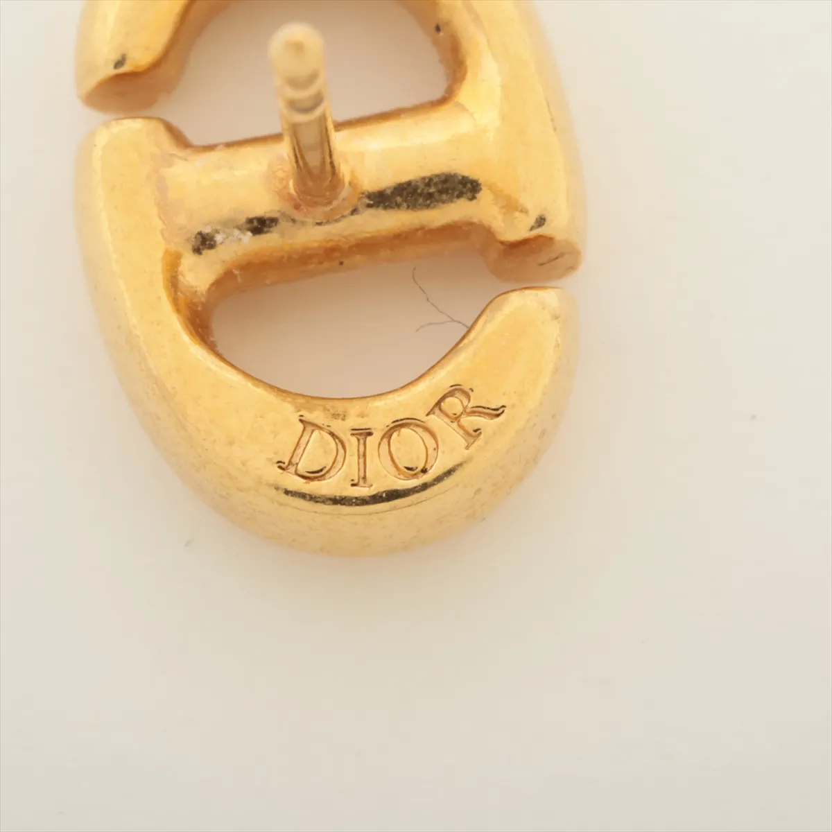 CD Navy earrings (for both ears) GP Gold — view 5