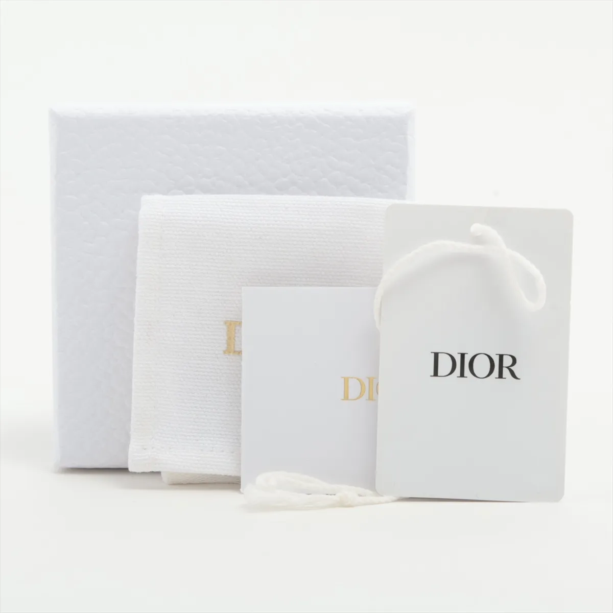 CD Navy earrings (for both ears) GP Gold — view 6