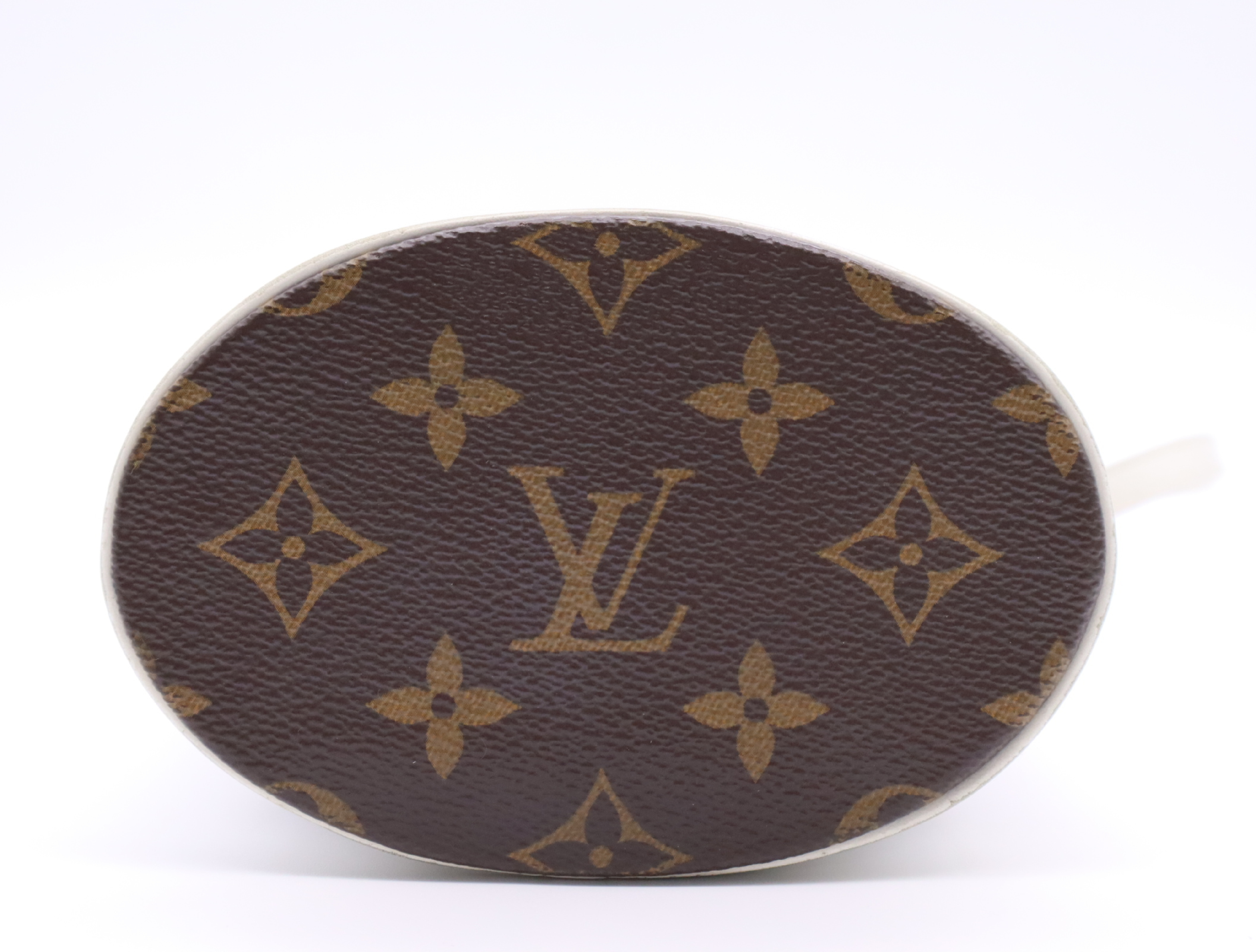 M81489 Monogram Nano Basket Handbag with Shoulder Strap, Pouch, Dust Bag, and Box (RFID verified) — view 4
