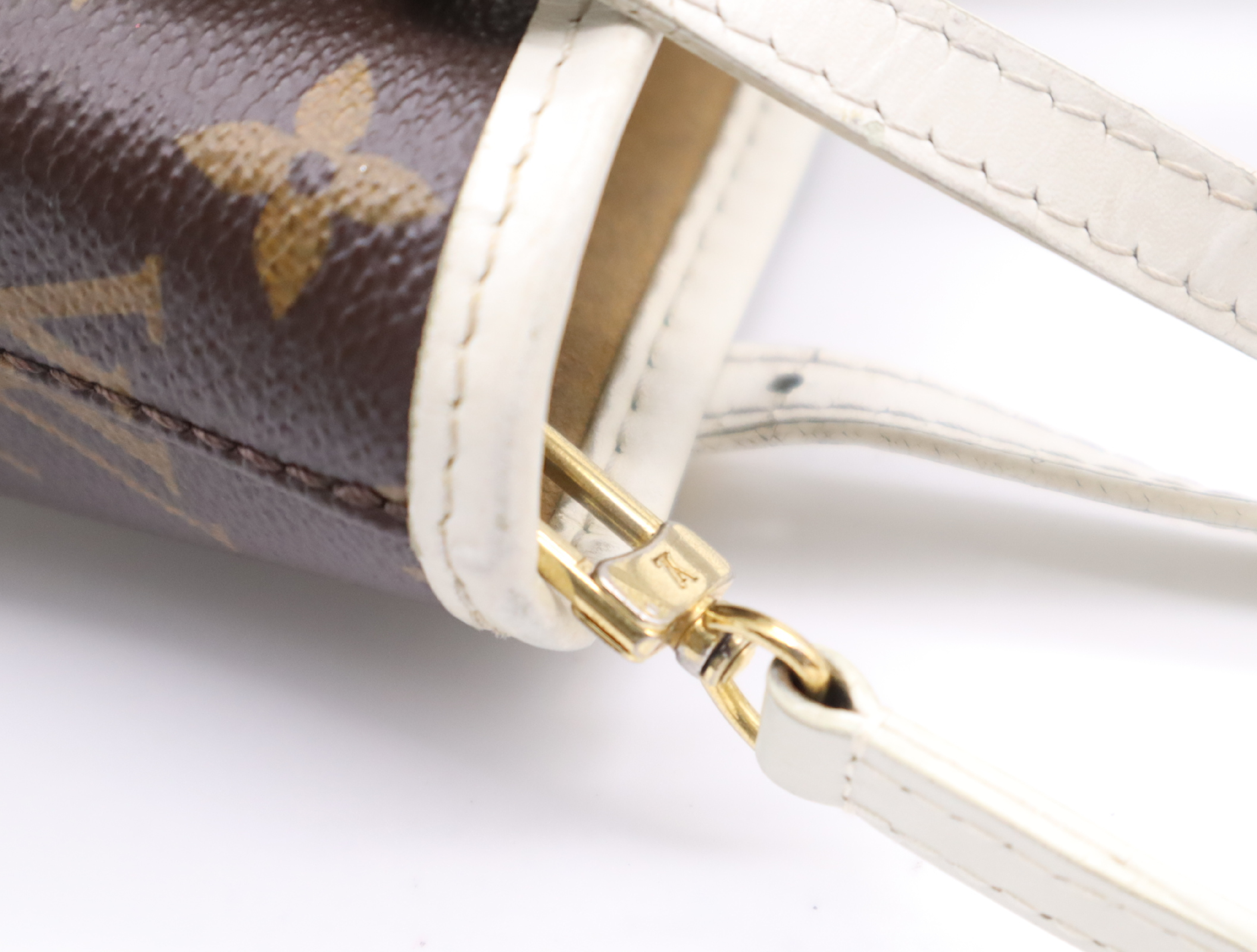 M81489 Monogram Nano Basket Handbag with Shoulder Strap, Pouch, Dust Bag, and Box (RFID verified) — view 8