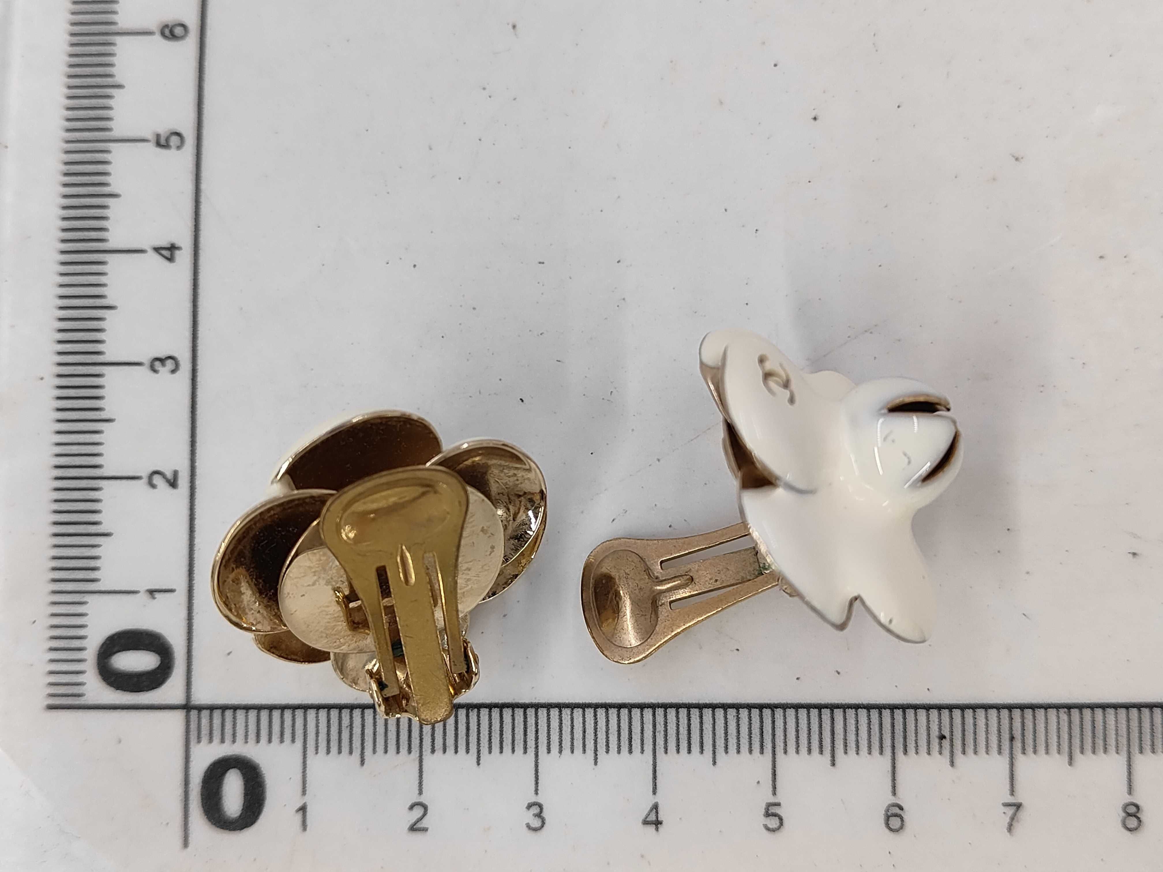 Camellia Earrings, Ivory, Yellow Gold — view 5