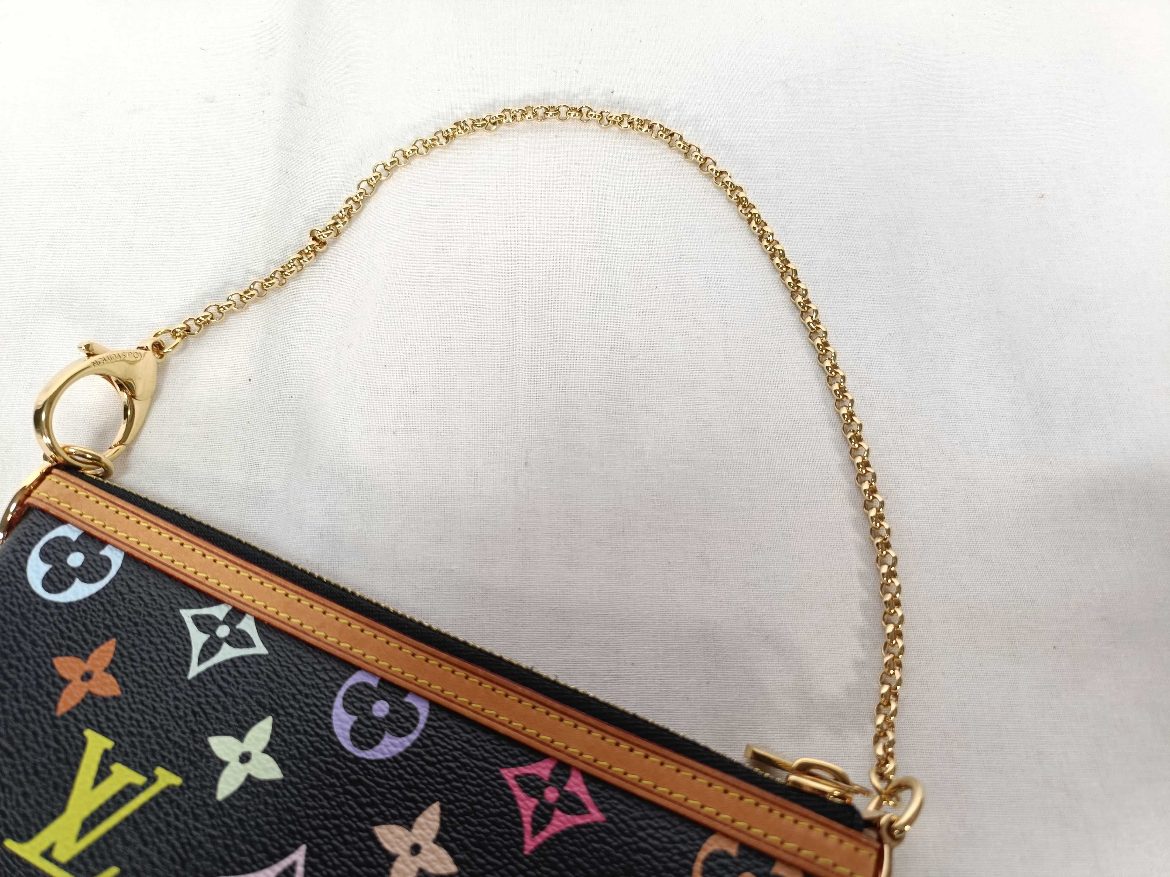 A. Pochette Mira MM Mini Pouch Multicolor Black Pouch — view 6