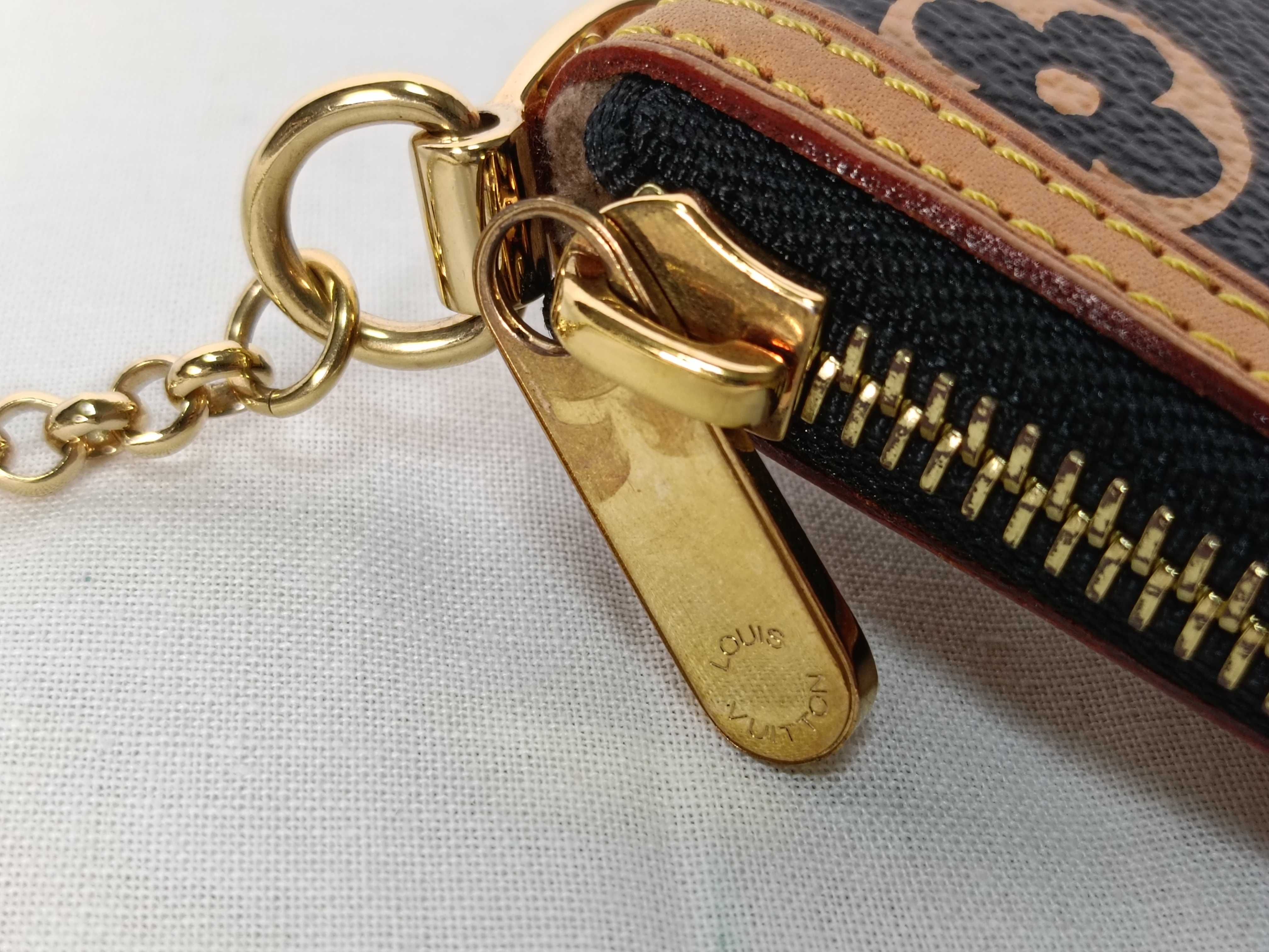 A. Pochette Mira MM Mini Pouch Multicolor Black Pouch — view 8