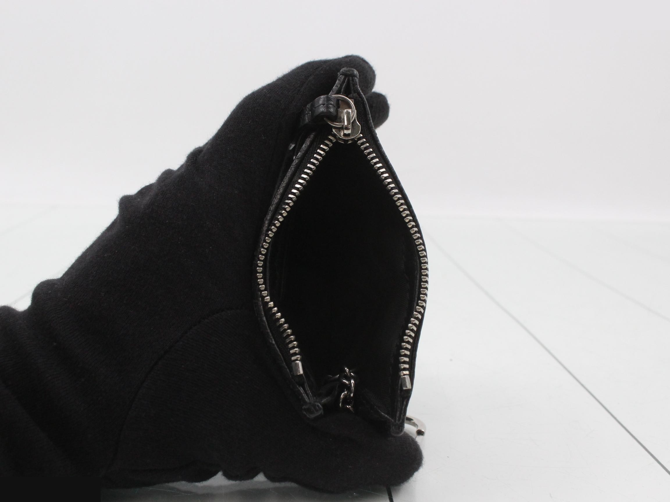 Petite Marmont Coin Case, Leather, Black — view 4